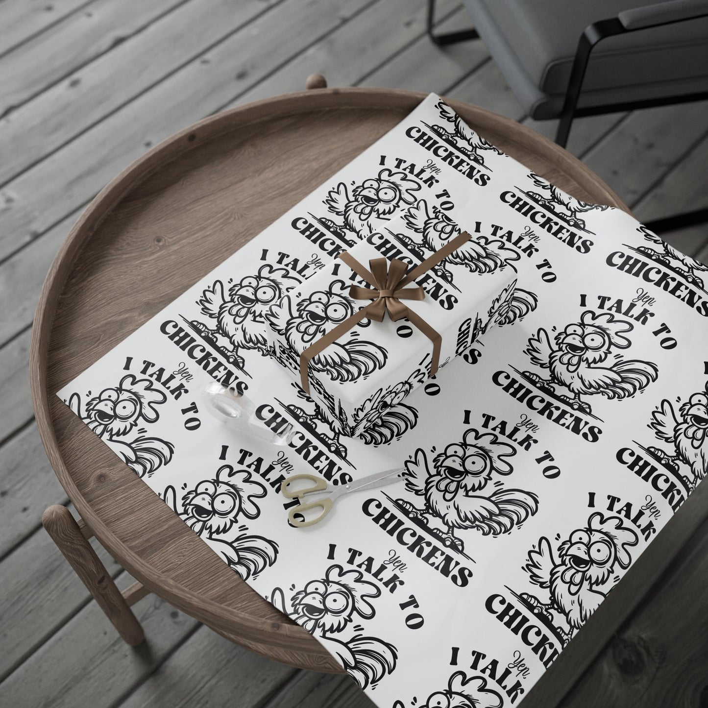 Charming Chicken Wrapping Paper - Whimsical Gift Wrap for Special Occasions, Holidays, Parties, Unique Packaging, Farmhouse Decor
