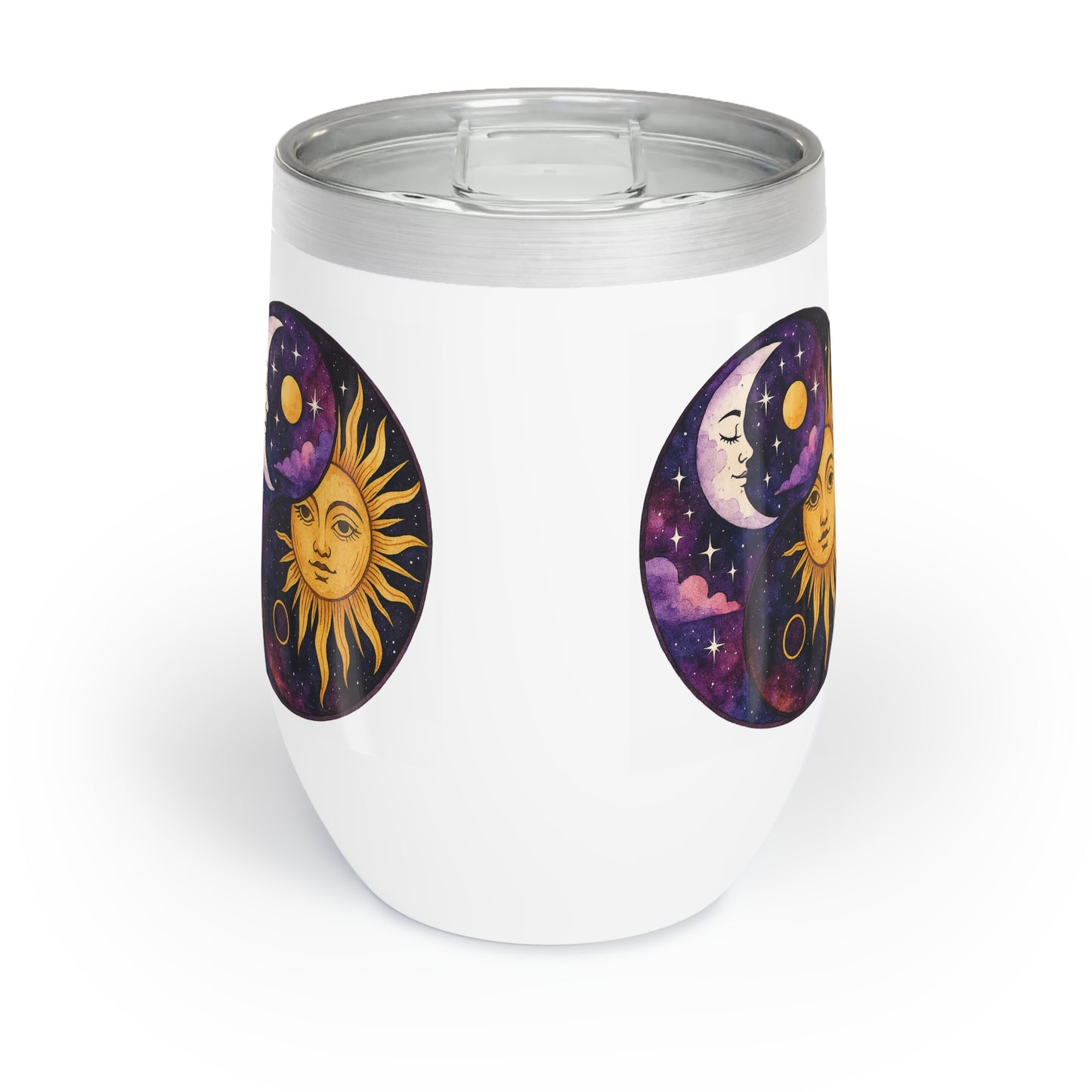 Sun & Moon Yin Yang Chill Wine Tumbler