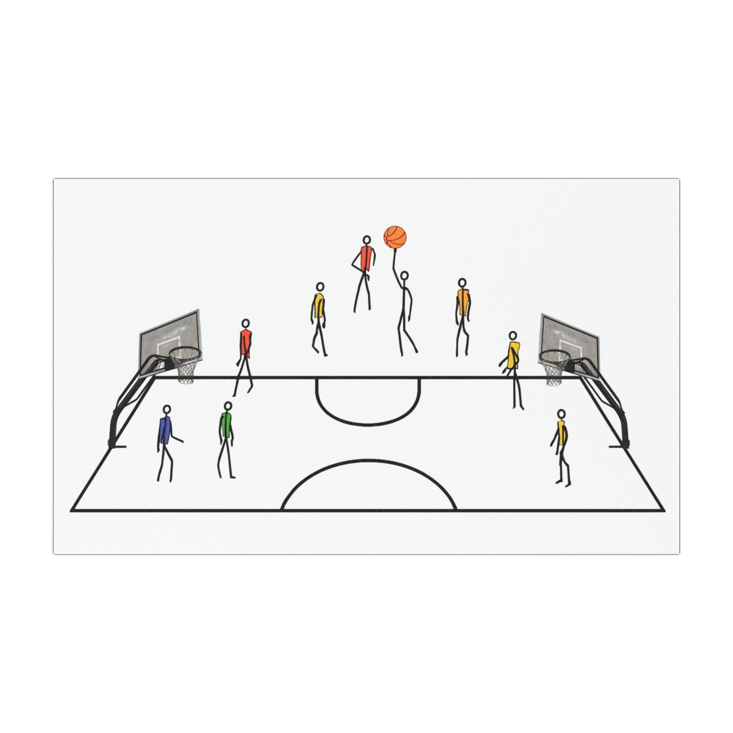 Basketball Game Car Magnets - Fun Sports Decor for Enthusiasts - Basketball Magnet