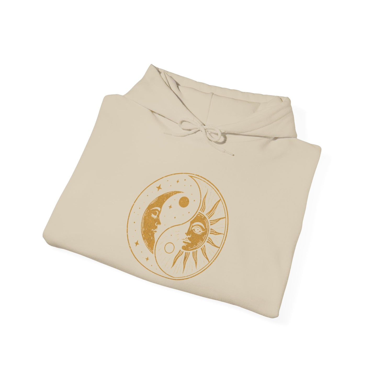 Sun and Moon Yin Yang Hoodie — Celestial Astrology Graphic Sweatshirt