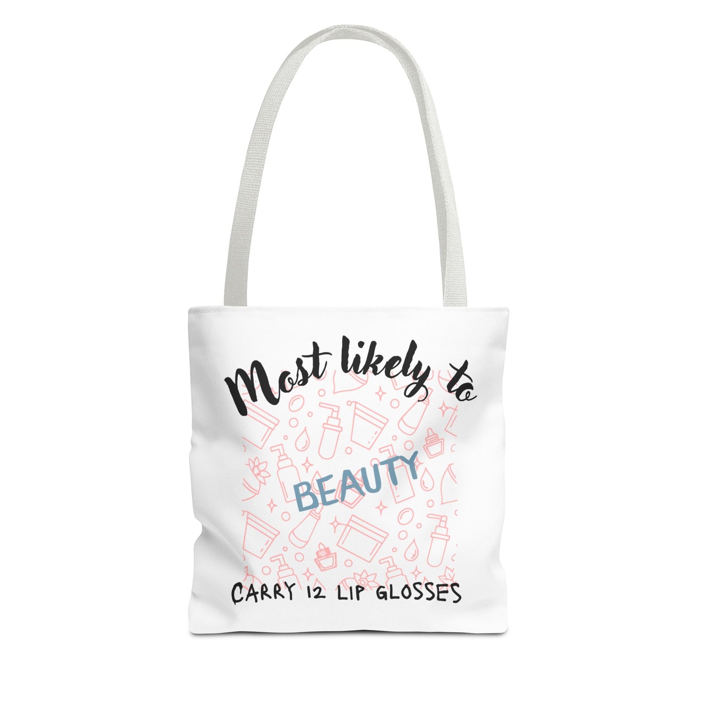 Beauty Lip Gloss Tote Bag - Perfect Gift for Makeup Lovers, Fashion Accessory, Daily Use Tote, Funny Gift, Stylish Organizer