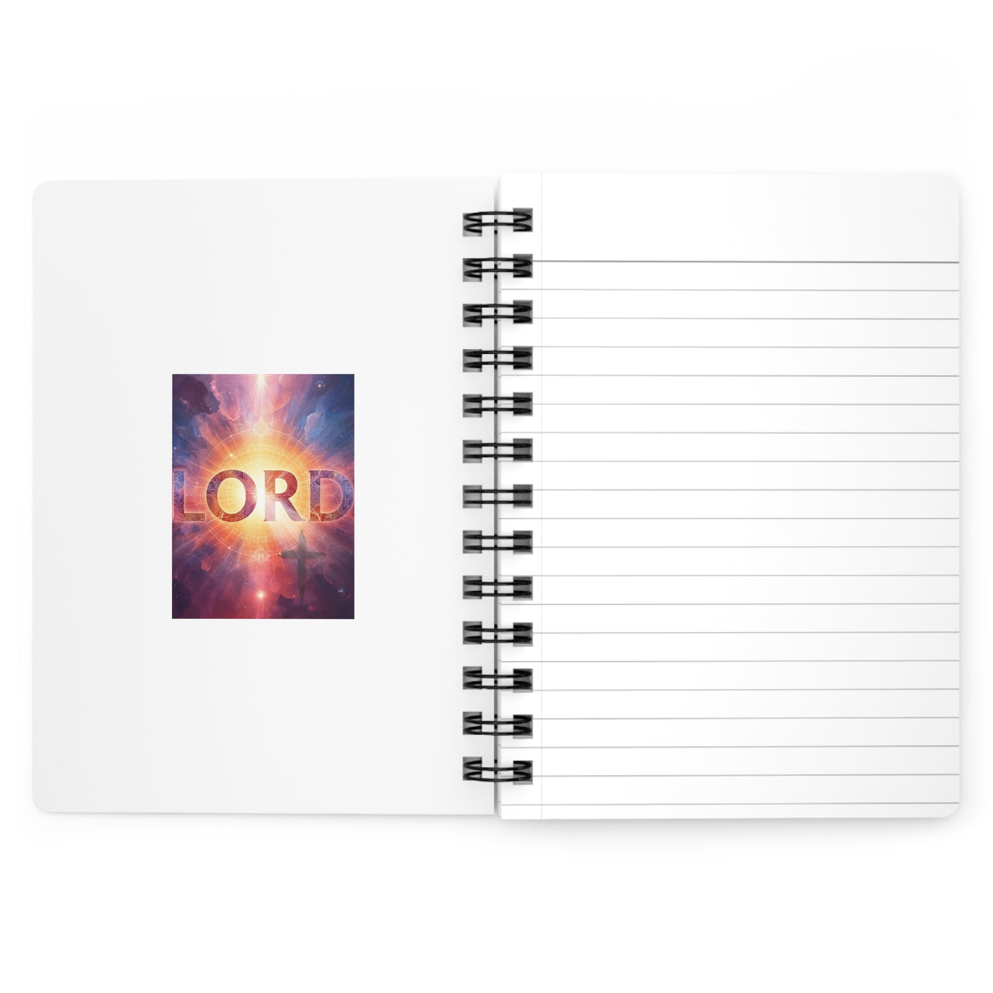 Spiral Bound Journal - "Lord" Inspirational Notebook for Reflection and Creativity