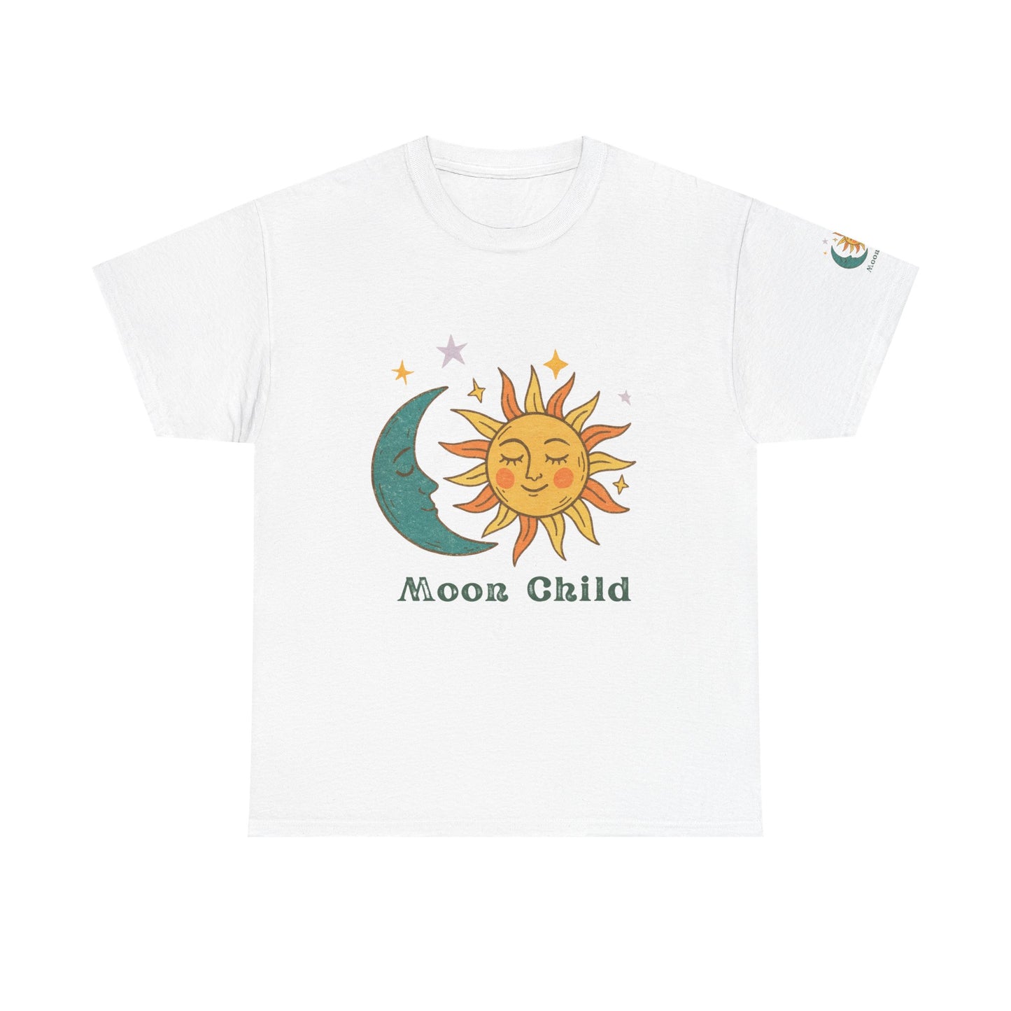 Moon Child T-Shirt — Sun & Crescent Moon Graphic Tee
