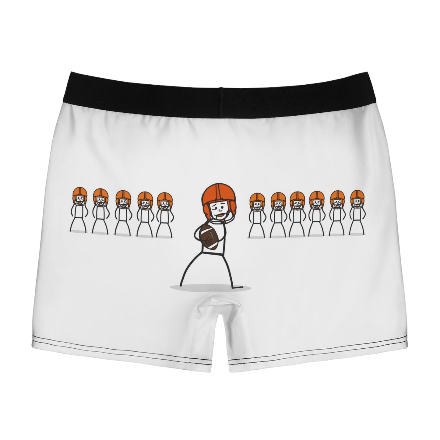 Football-Themed Men's Boxer Briefs for Sports Lovers - Men's Sports Boxer
