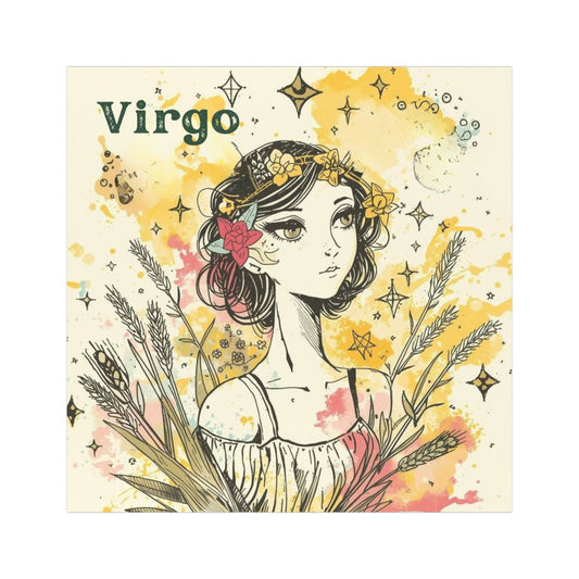 Virgo Zodiac Car Magnet - Celestial Design for Astrology Lovers - Virgo Magnet