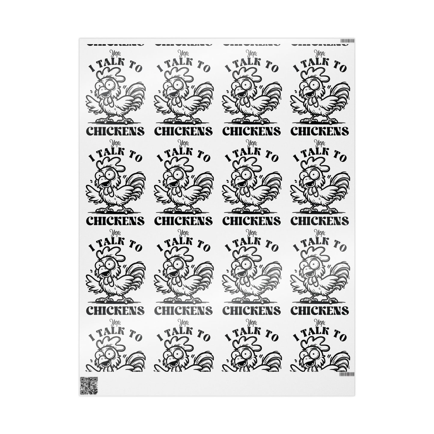 Charming Chicken Wrapping Paper - Whimsical Gift Wrap for Special Occasions, Holidays, Parties, Unique Packaging, Farmhouse Decor