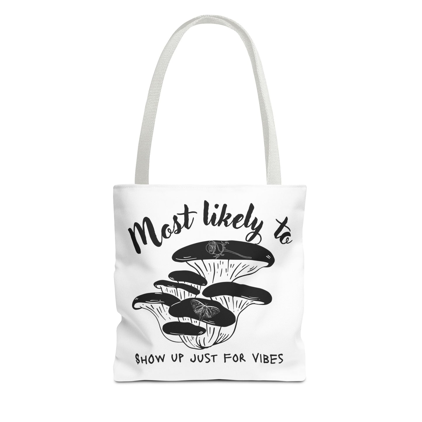 Mushroom Vibes Tote Bag, Fun Eco-Friendly Bag, Gift for Nature Lovers, Stylish Shopping Bag, Festival Accessory, Unique Design Tote