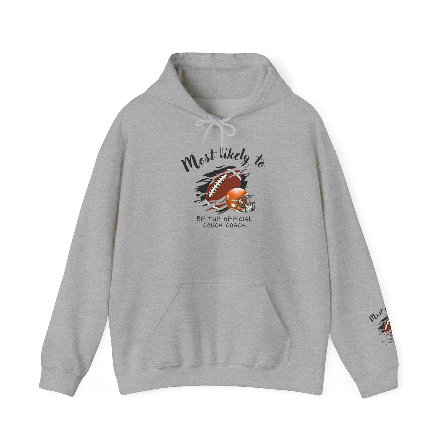 Football Coach Hoodie – “Most Likely To Be The Official Coach” Casual Pullover