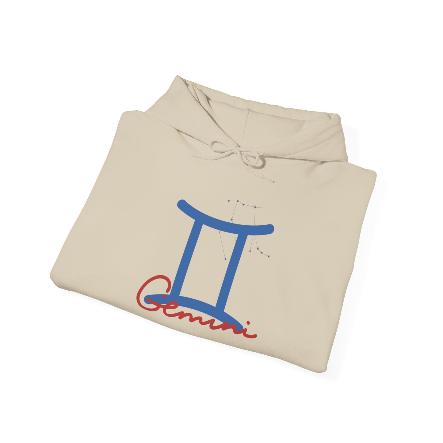 Gemini Zodiac Hoodie – Minimal Astrological Sign Hooded Sweatshirt