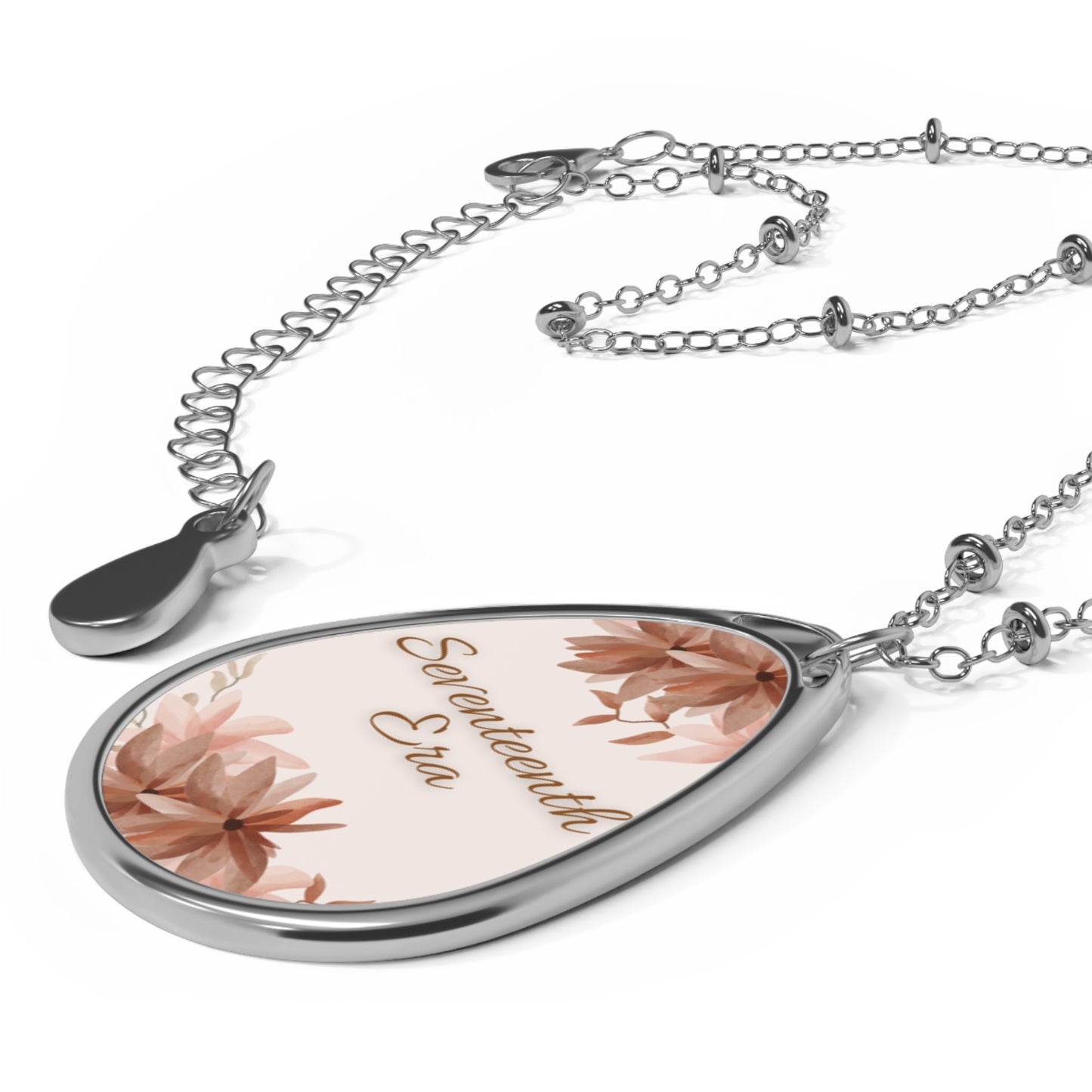 Floral Teardrop Necklace - Seventeenth Era Jewelry, 17th era gift