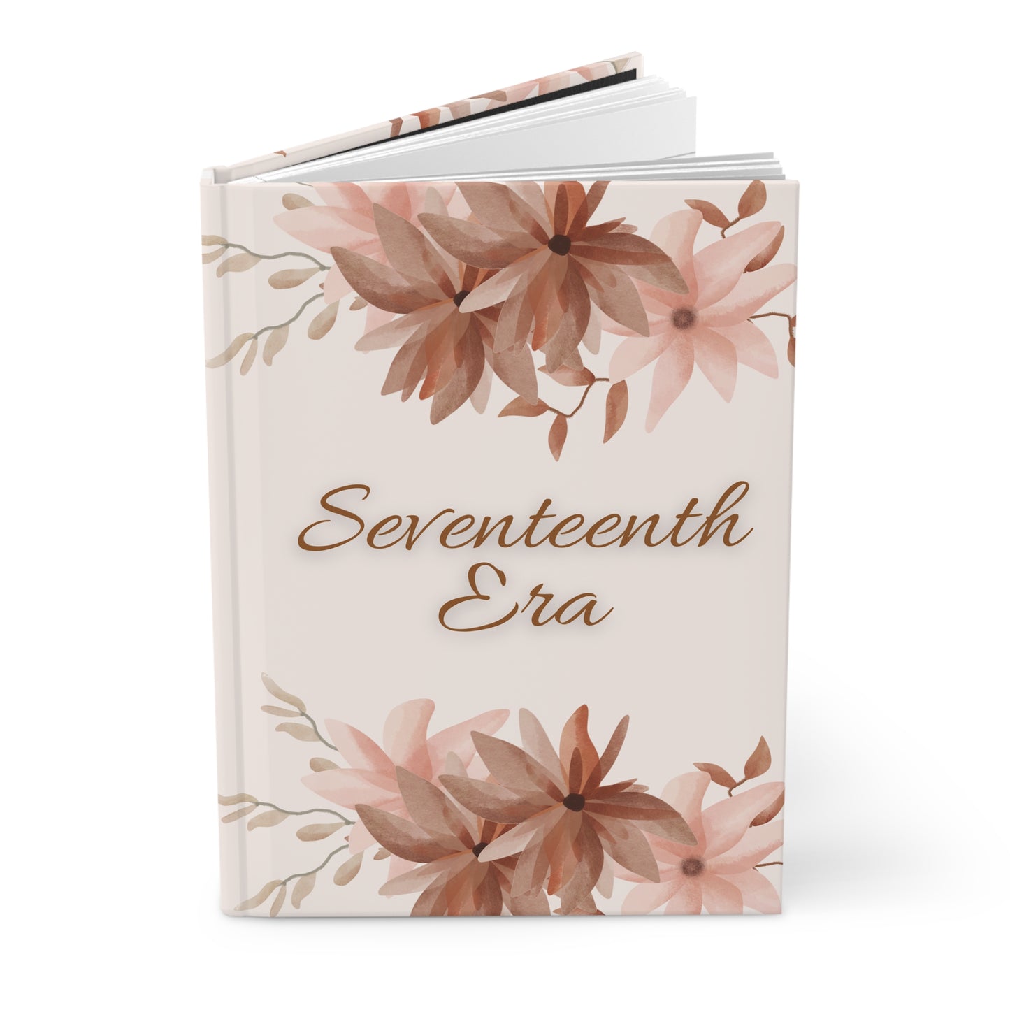 Personalize, Elegant Floral Hardcover Journal - Seventeenth Era