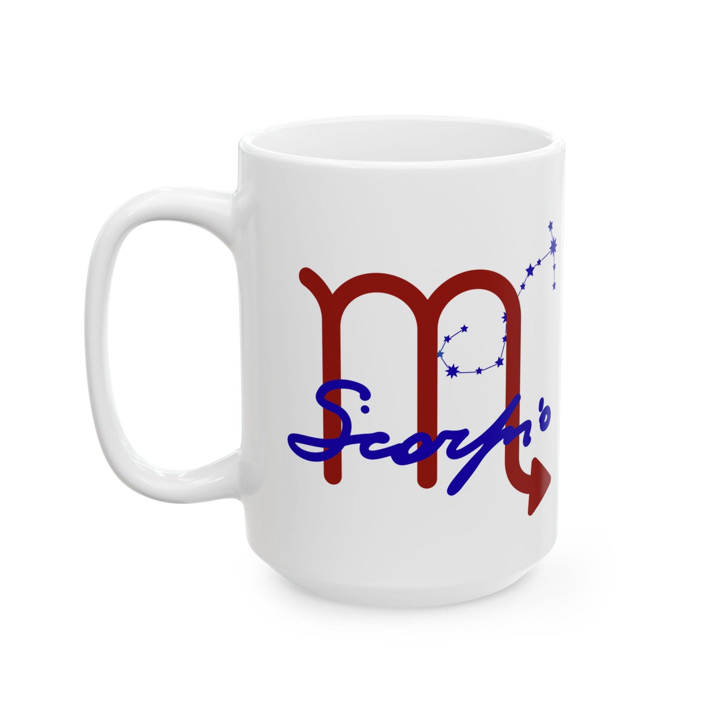 Personalized Scorpio Constellation Ceramic Mug – Zodiac Sign Coffee Cup (11oz, 15oz)