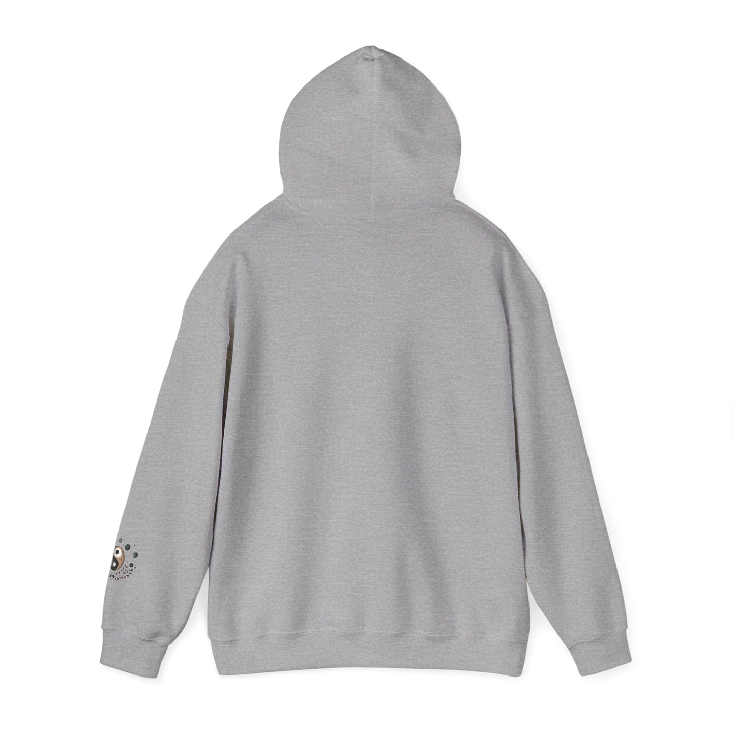 Yin Yang Moon Phases Hoodie — Celestial Balance Spiritual Sweatshirt