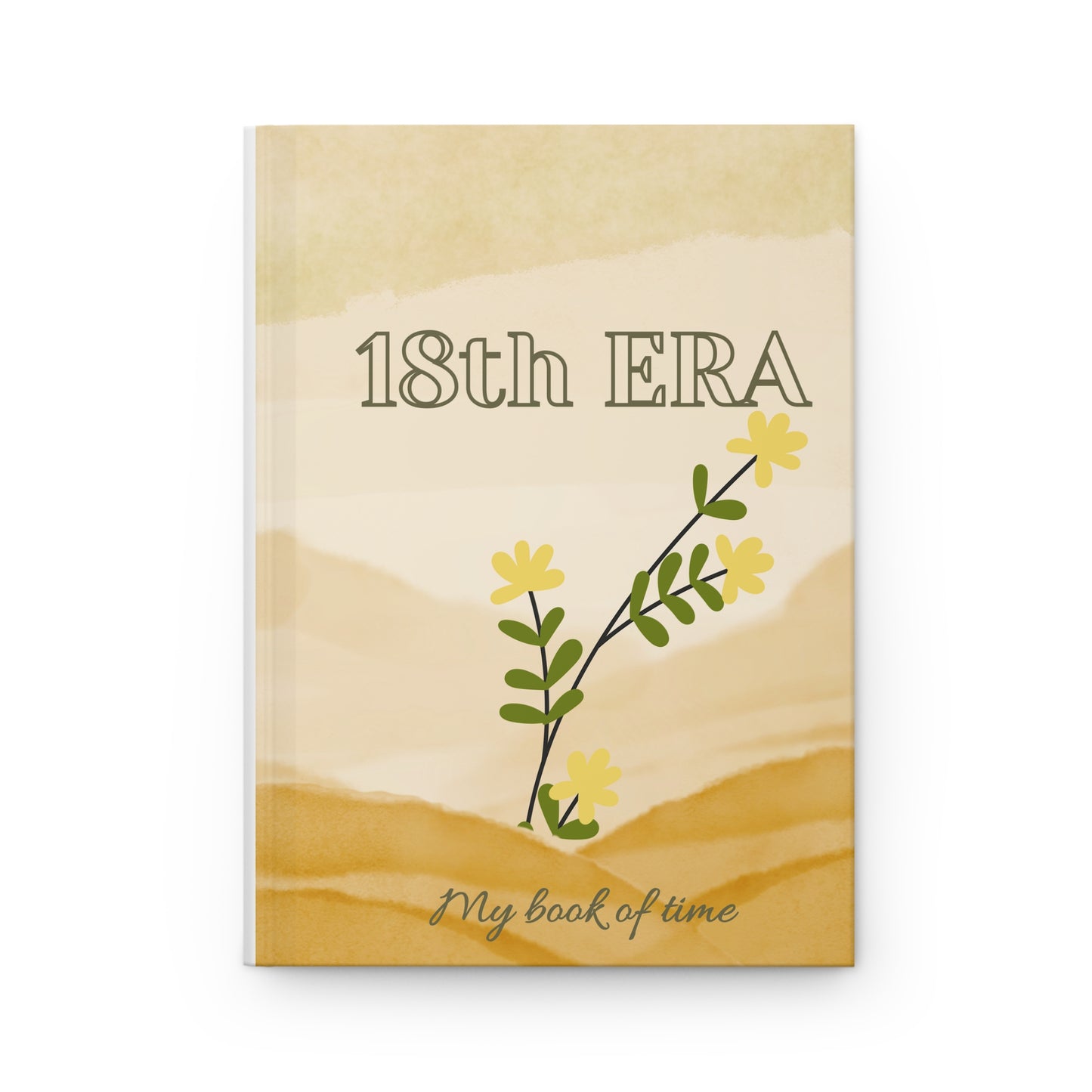 Personalize, 18th ERA Hardcover Journal with Floral Design, Eighteenth Era Journal