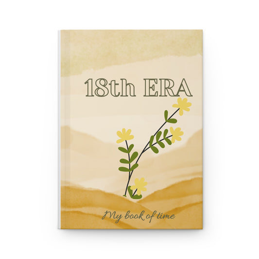 Personalize, 18th ERA Hardcover Journal with Floral Design, Eighteenth Era Journal