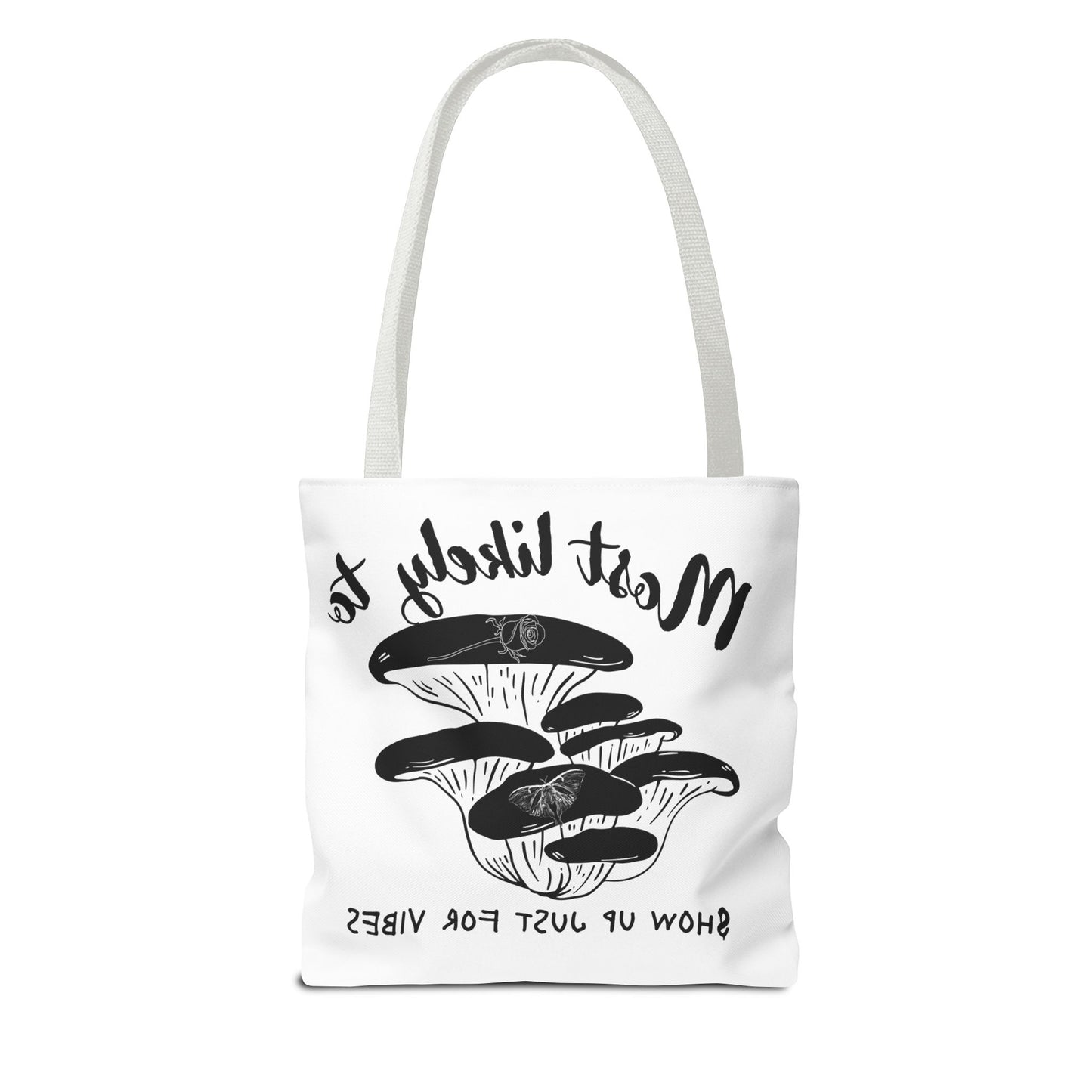Mushroom Vibes Tote Bag, Fun Eco-Friendly Bag, Gift for Nature Lovers, Stylish Shopping Bag, Festival Accessory, Unique Design Tote