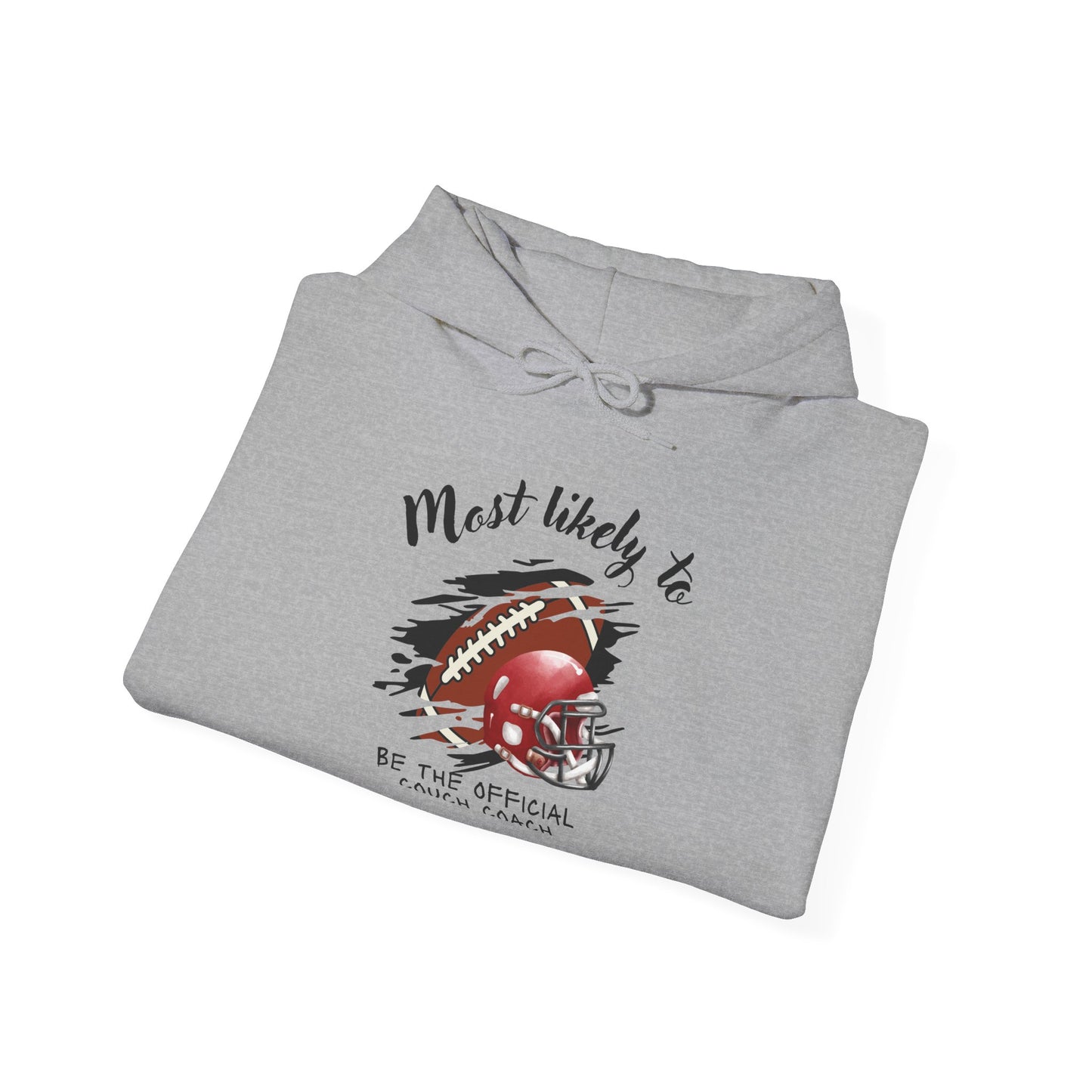Football 'Most Likely To Be The Official Couch Coach' Hoodie
