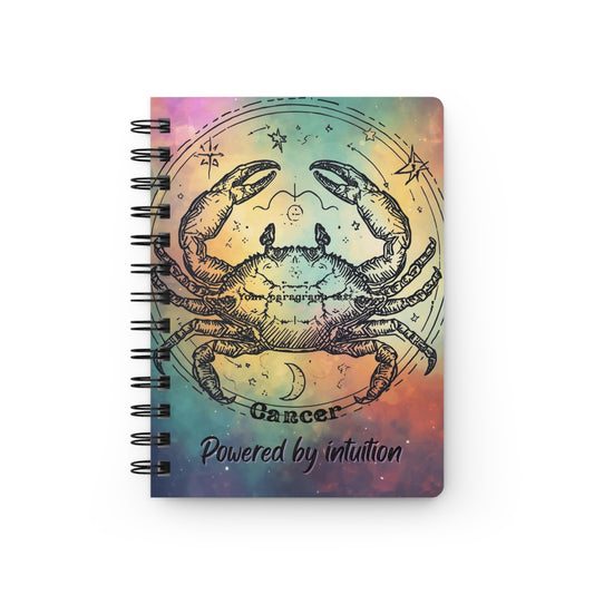 Astrology Spiral Bound Journal - Cancer Zodiac | Powered by Intuition