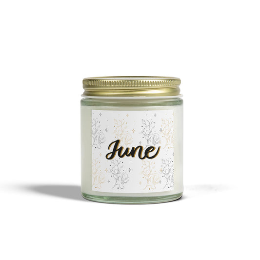 June Candle, Celestial Candle, June Birthday Gift, June Scented Candle - Coconut Apricot Wax, Perfect Gift for Summer Celebrations, Aromatherapy, Home Decor, Self-Care