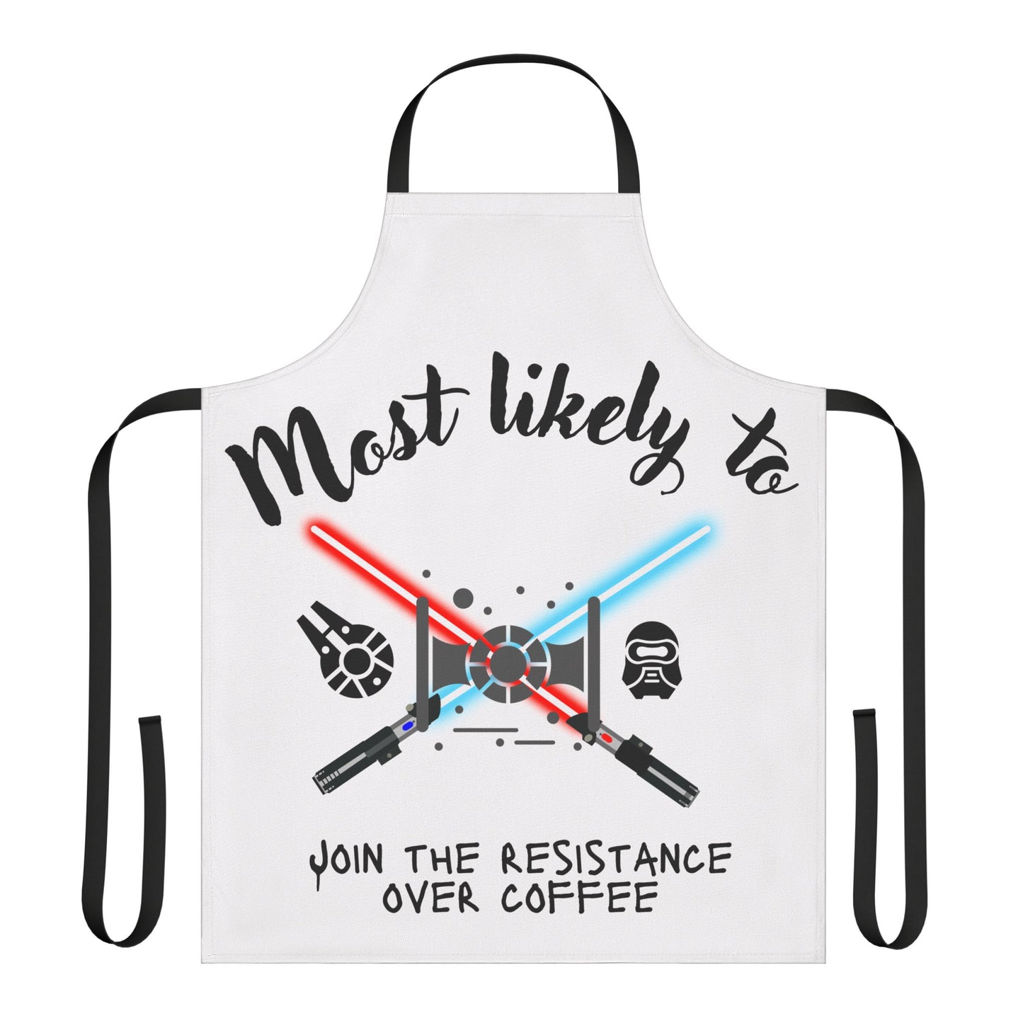 Star Wars Themed Apron, Coffee Lover Gift, Cooking Gift for Men, Geeky Kitchenware, Funny Cooking Accessory