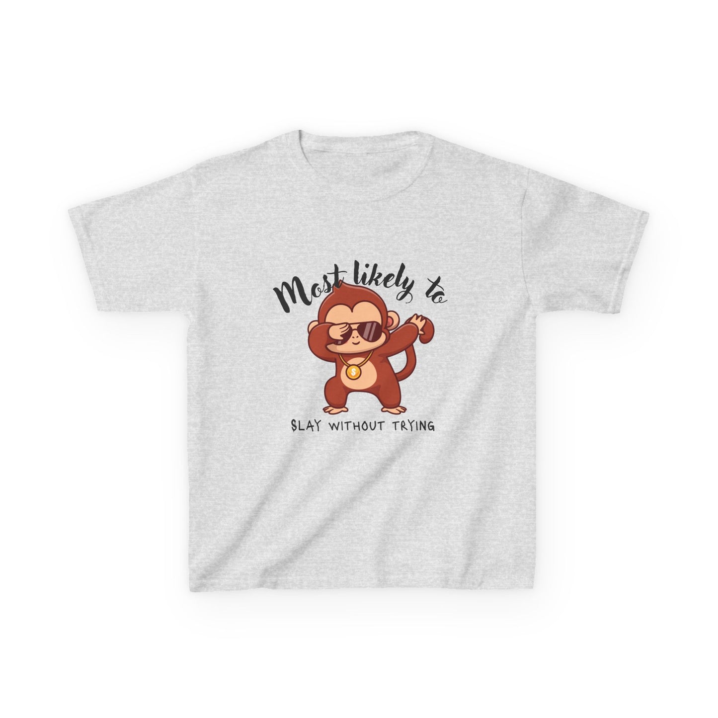 Kids Fun Monkey Tee - Most Likely to Play Without Paying, Cute T-Shirt, Gift for Kids, Animal Lovers, Birthday Party, Everyday Wear