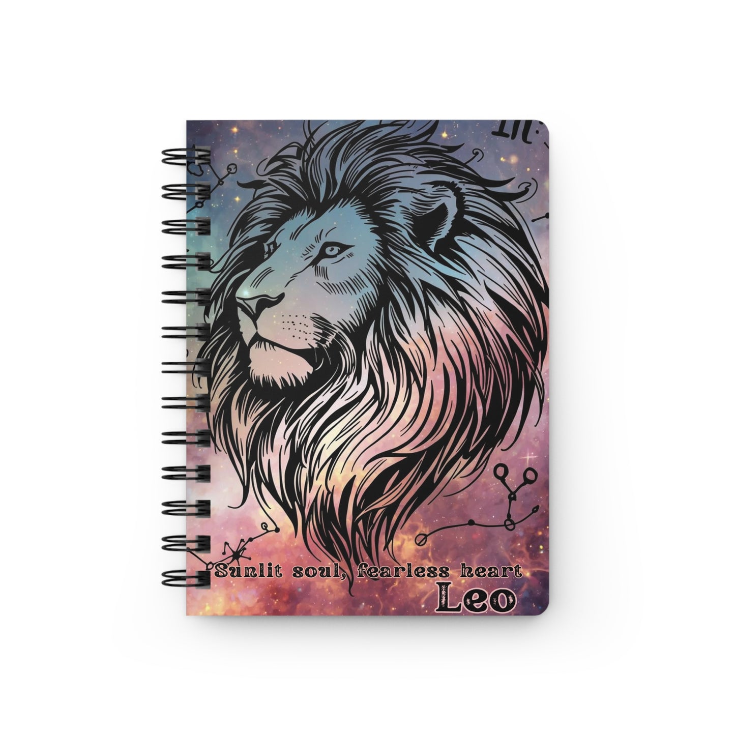 Leo Zodiac Spiral Bound Journal - Fearless Heart Design