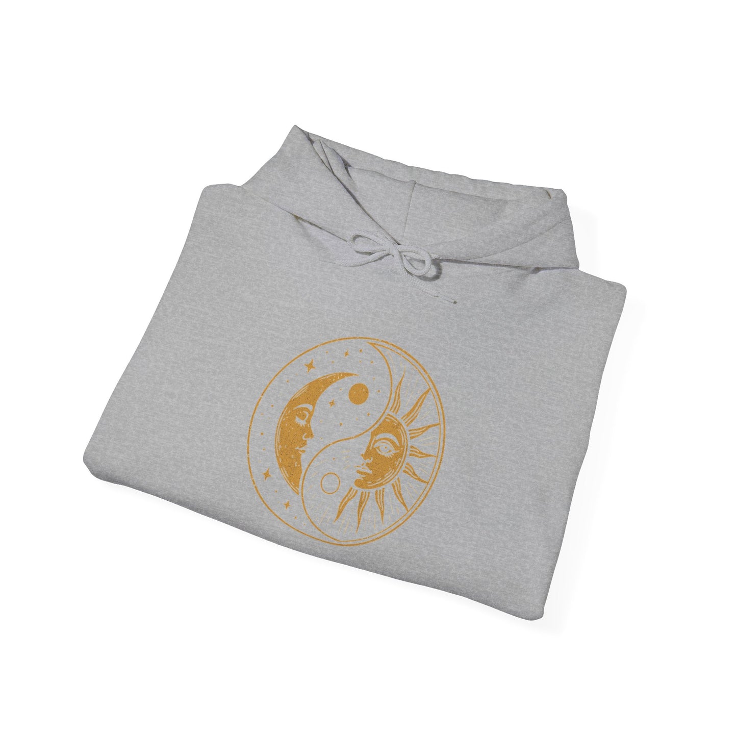 Sun and Moon Yin Yang Hoodie — Celestial Astrology Graphic Sweatshirt