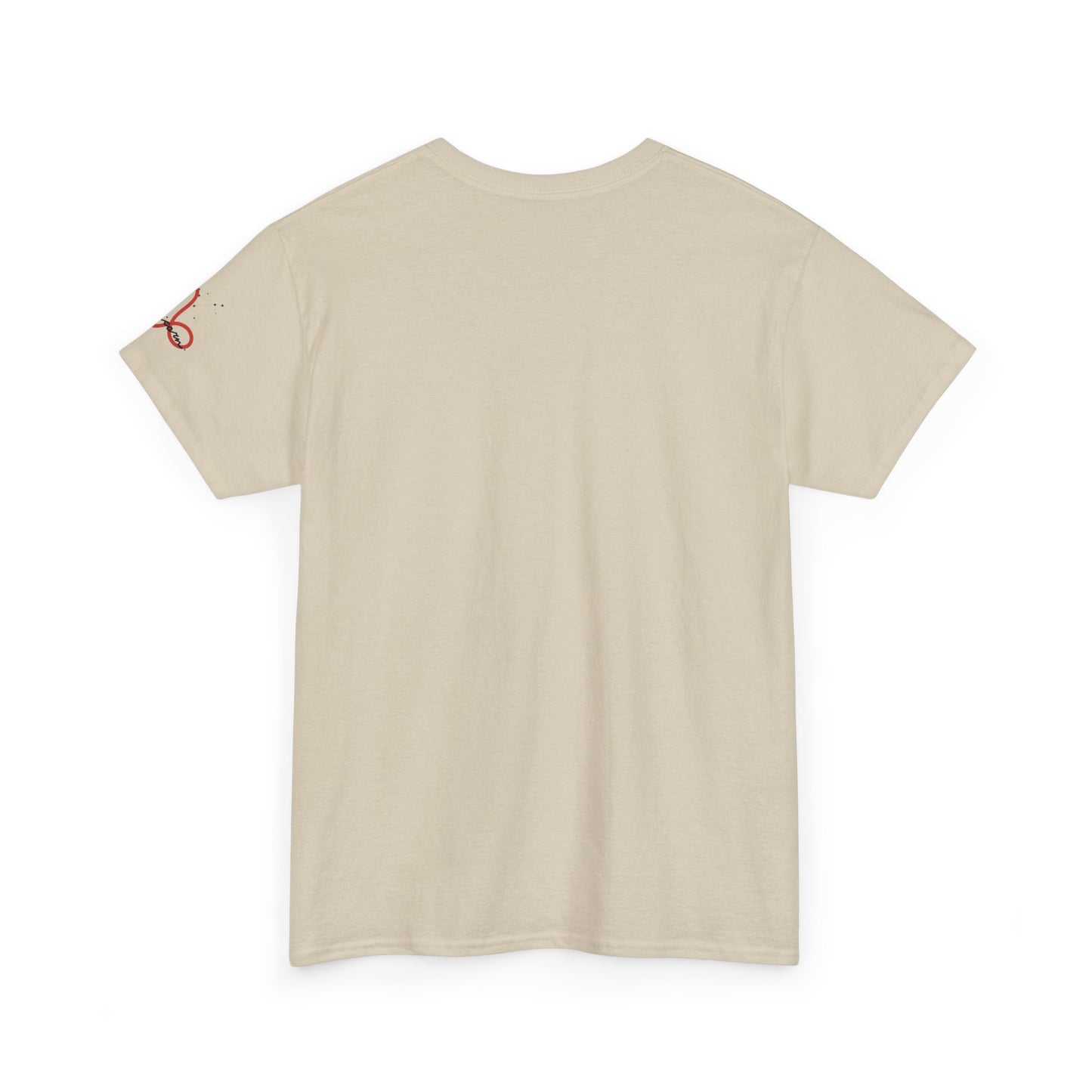 Capricorn Zodiac Tee – Red Capricorn Symbol with Script