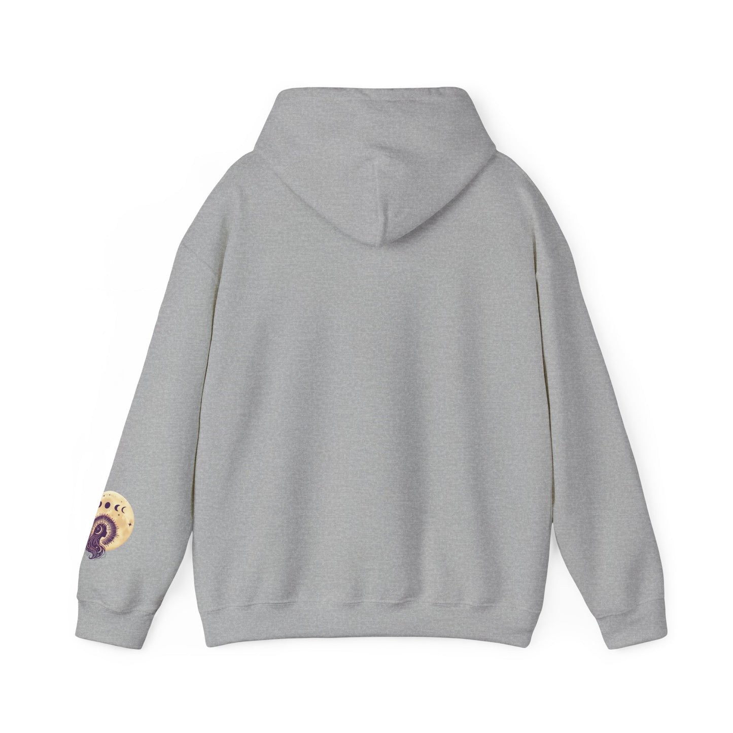 Moon Phases Mushroom Hoodie — Mystical Celestial Nature Graphic Hoodie