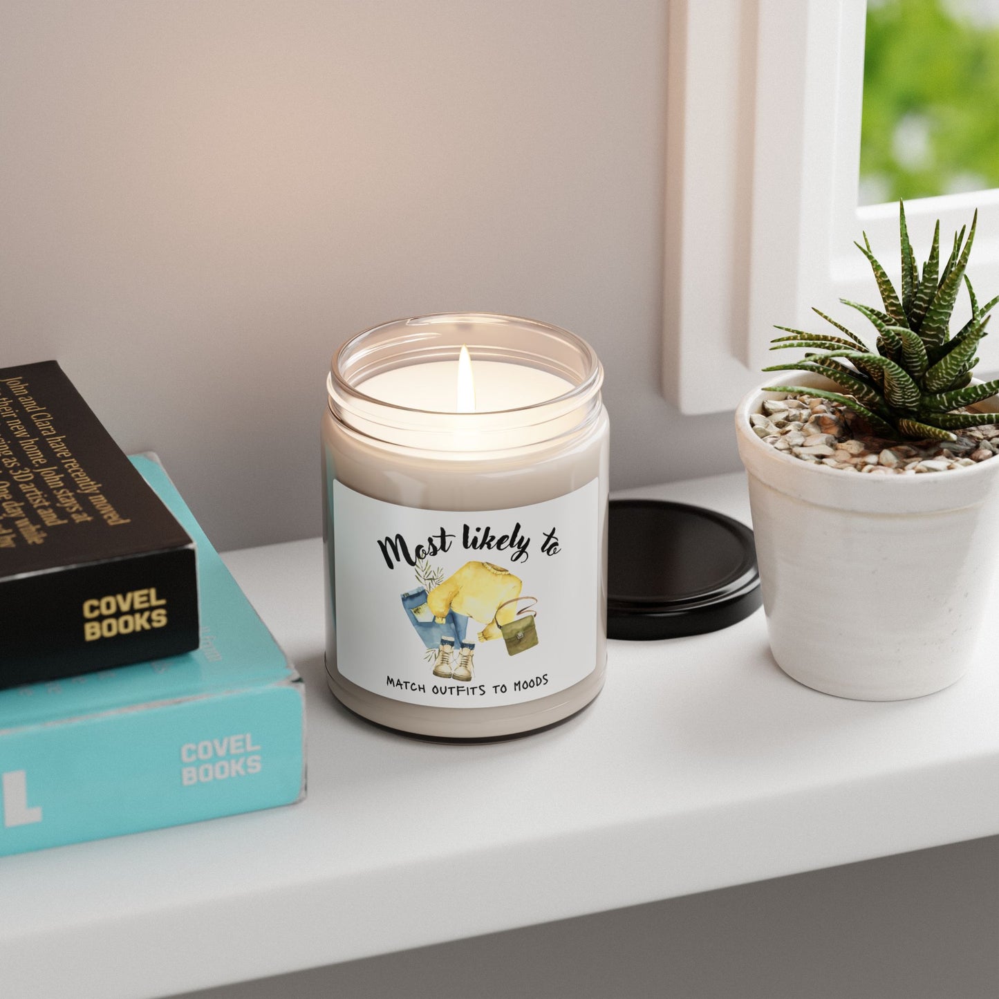 Scented Soy Candle - Most Likely To Match Outfits to Moods, Relaxing Gift, Home Decor, Self-Care Essential, Unique Candle