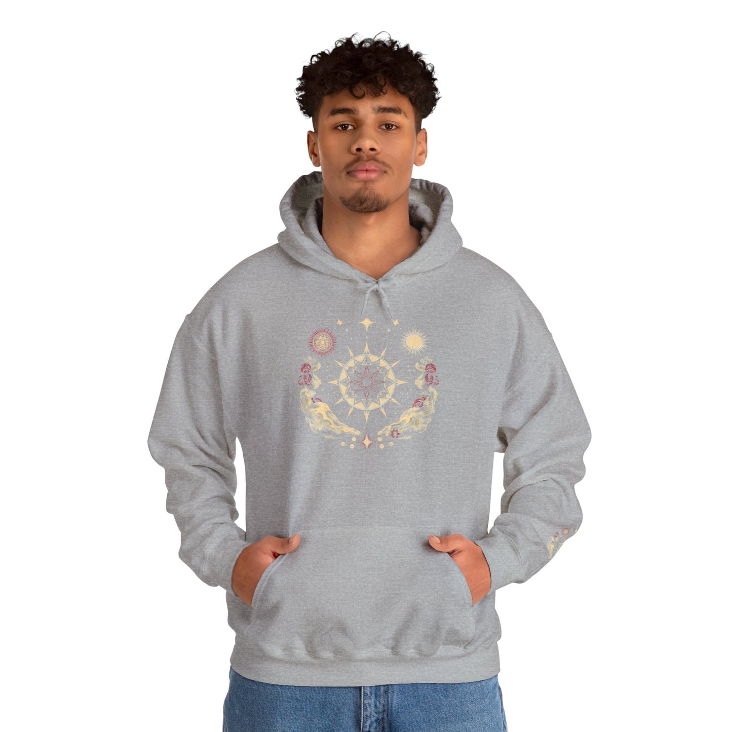 Hoodie — Sun & Moon Floral Mandala Hoodie