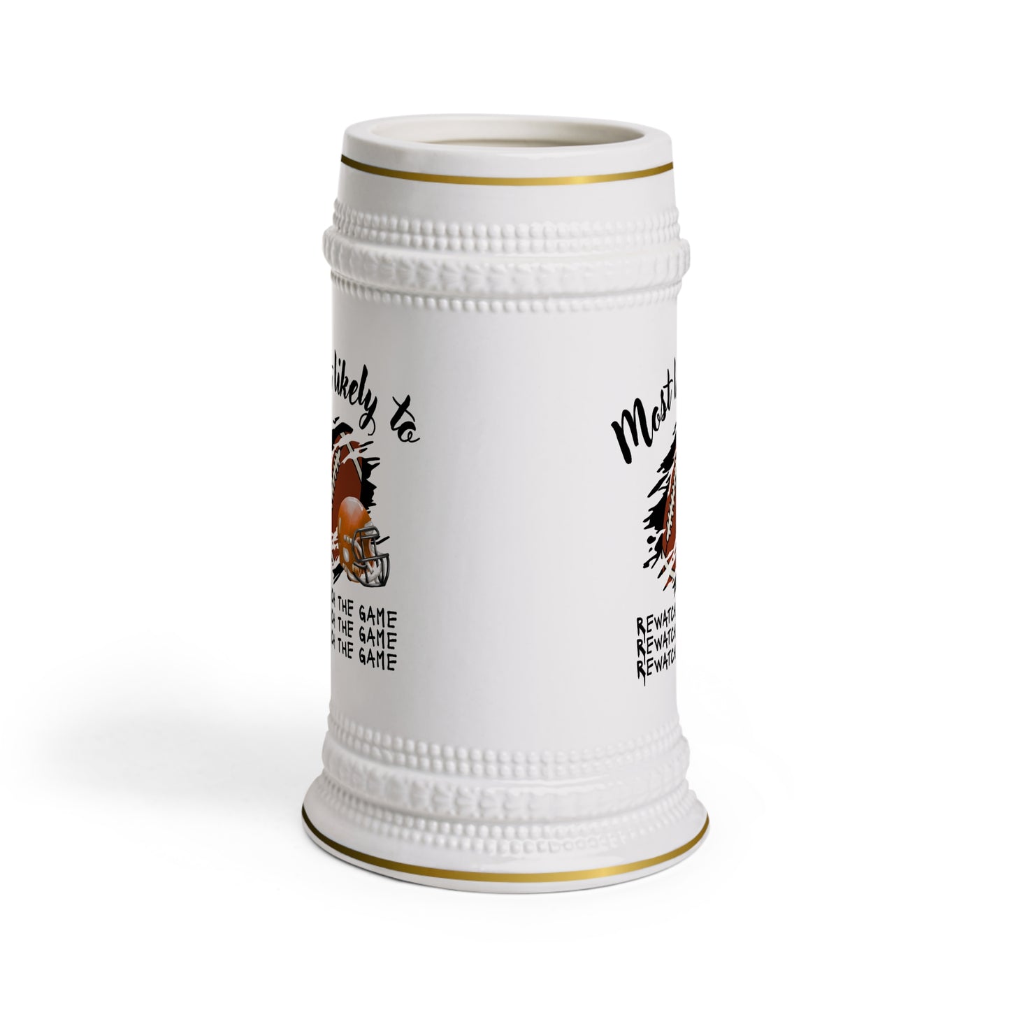 Football Game Celebration Beer Stein Mug, Sports Lover Gift, Football Lover Gift