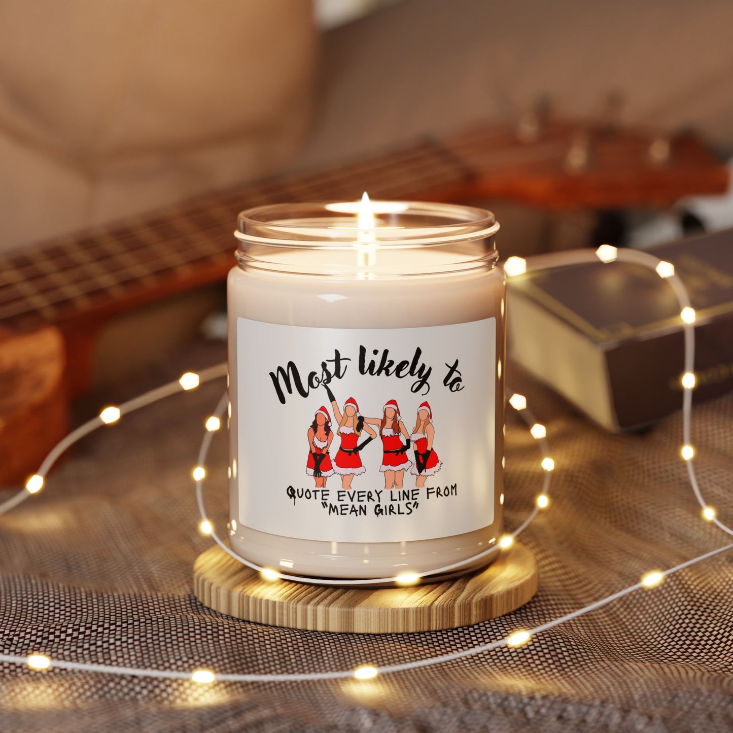 Mean Girls Inspired Scented Soy Candle, Fun Gift for Movie Lovers, Holiday Decor, Quirky Home Fragrance, Unique Birthday Present, santa