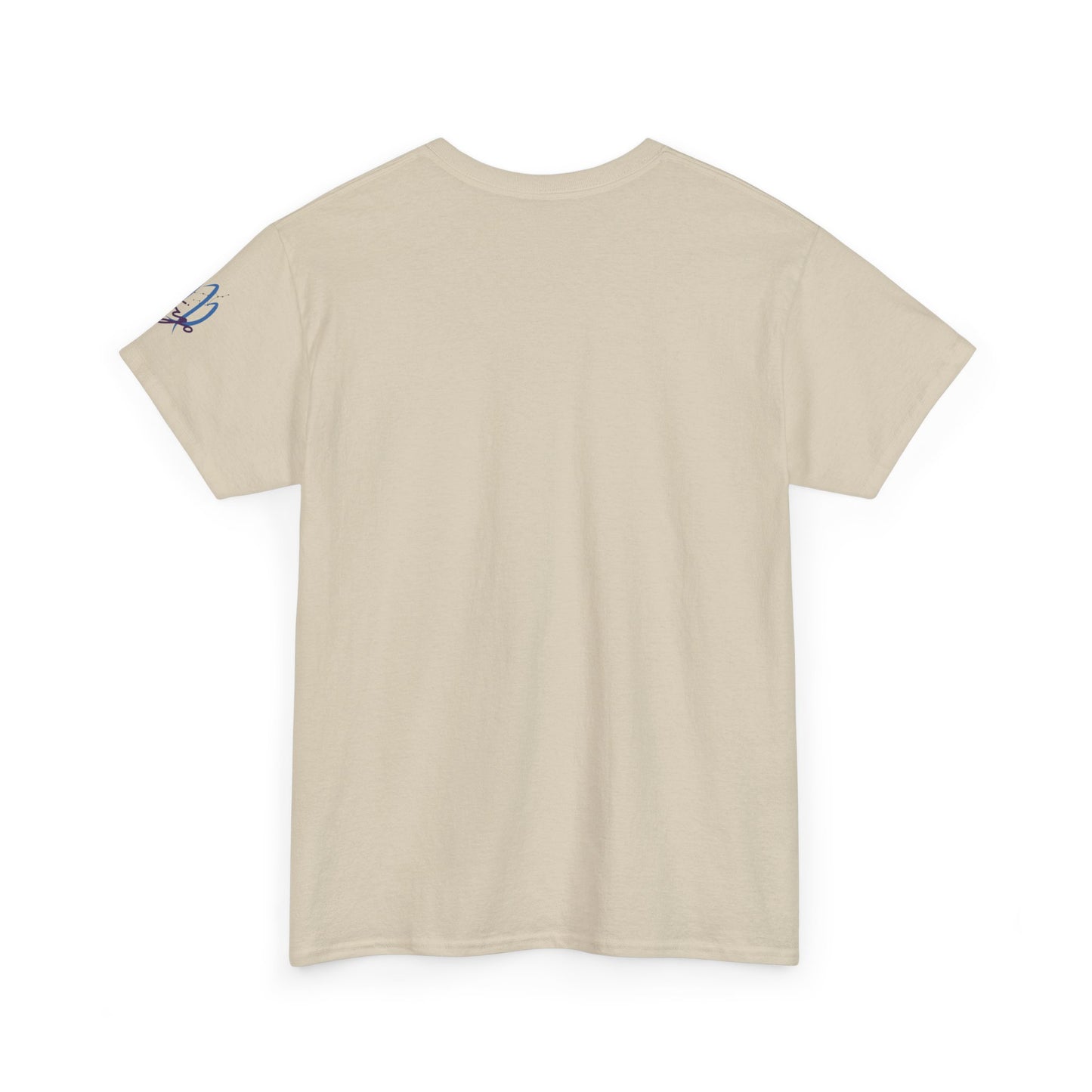 Virgo Zodiac T-Shirt – Elegant Blue Virgo Script Tee