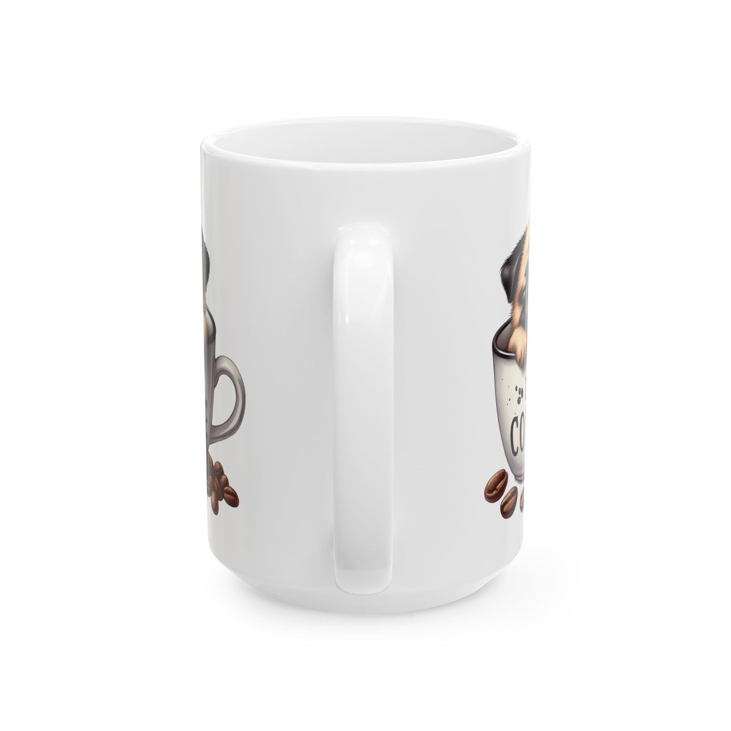 Personalized Pug Coffee Mug – Cute Dog in Coffee Cup Ceramic Mug (11oz & 15oz)