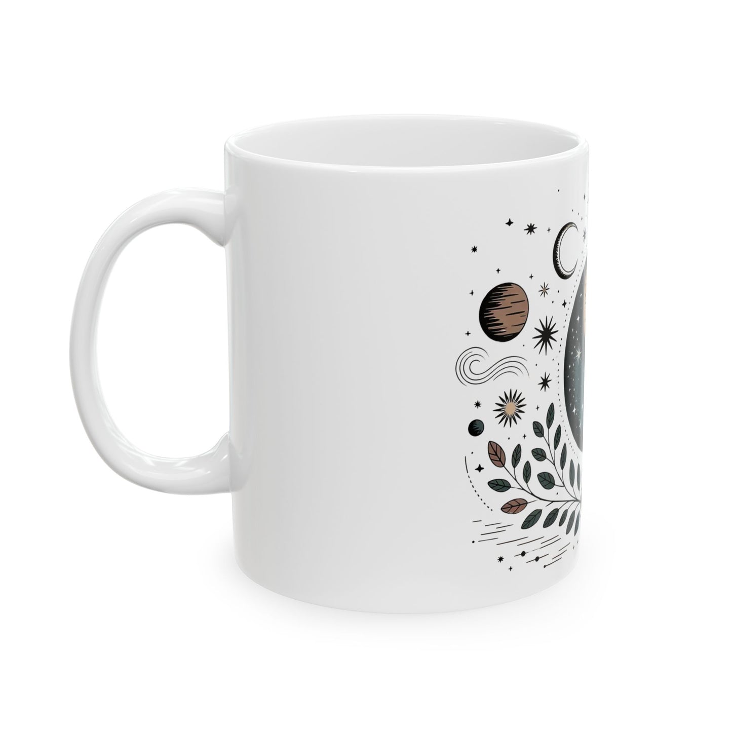 Mystic Yin Yang Ceramic Mug — Celestial Moon & Sun Astrology Coffee Cup (11oz/15oz)