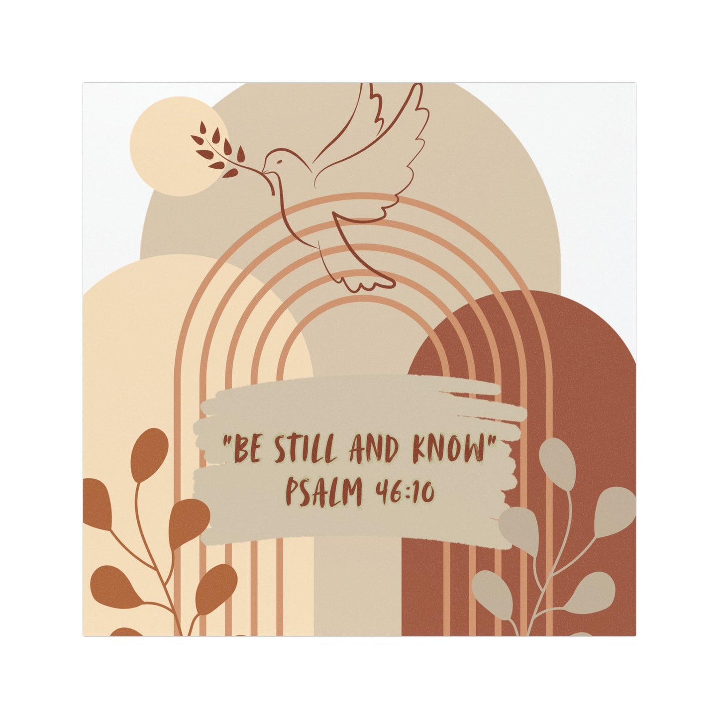 Inspirational Car Magnets – "Be Still and Know" Psalm 46:10 Design
