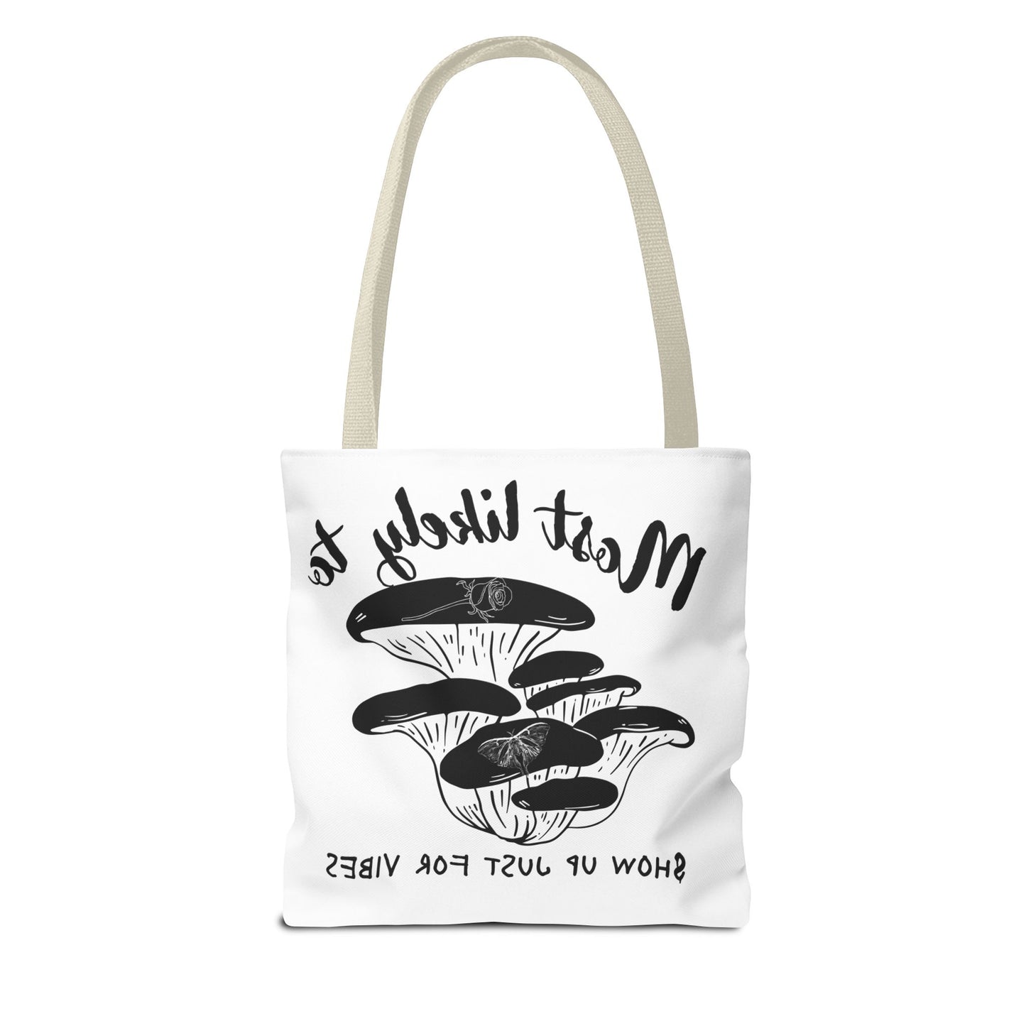 Mushroom Vibes Tote Bag, Fun Eco-Friendly Bag, Gift for Nature Lovers, Stylish Shopping Bag, Festival Accessory, Unique Design Tote