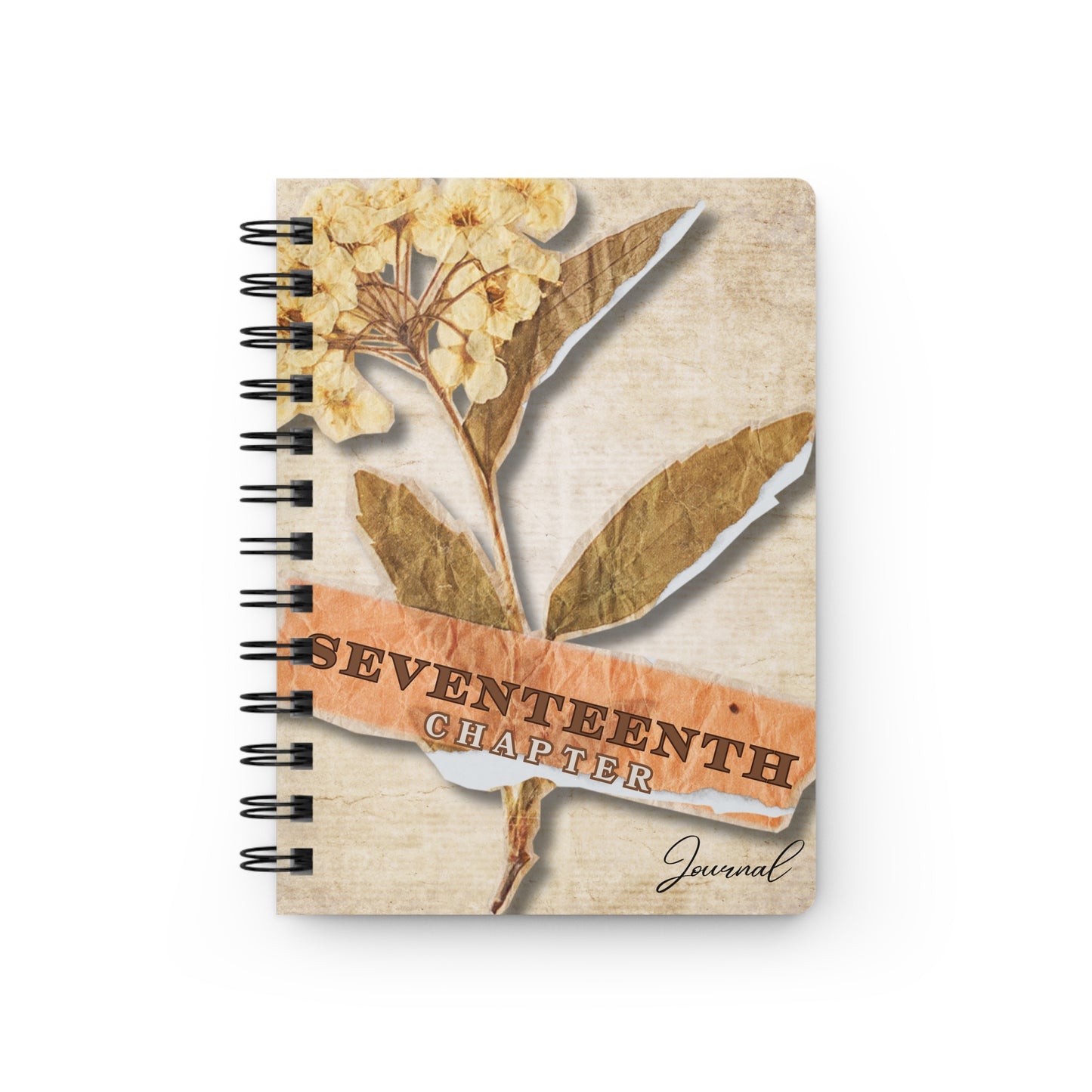 Seventeenth Chapter Spiral Bound Journal - Inspirational Nature Design