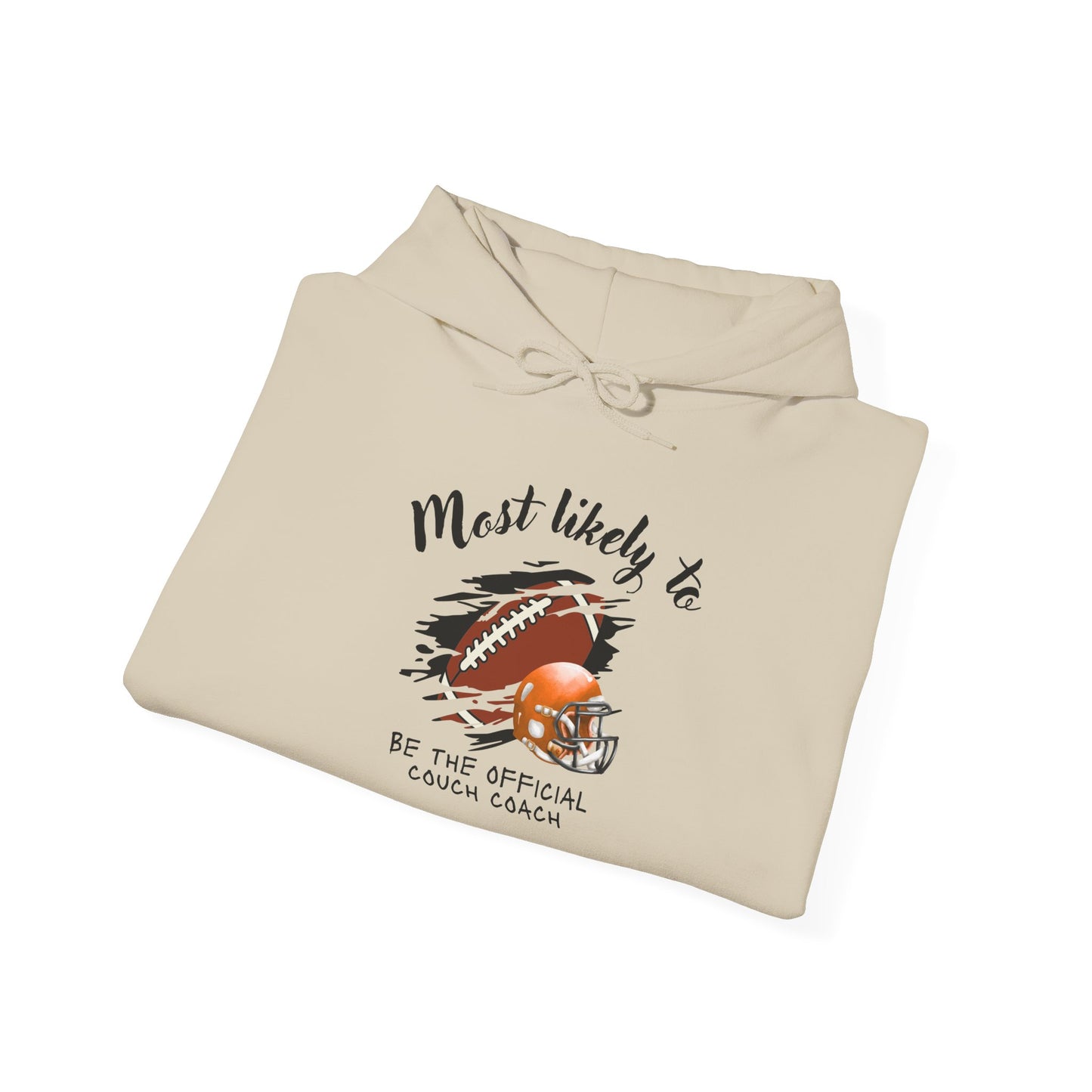 Football Coach Hoodie – “Most Likely To Be The Official Coach” Casual Pullover