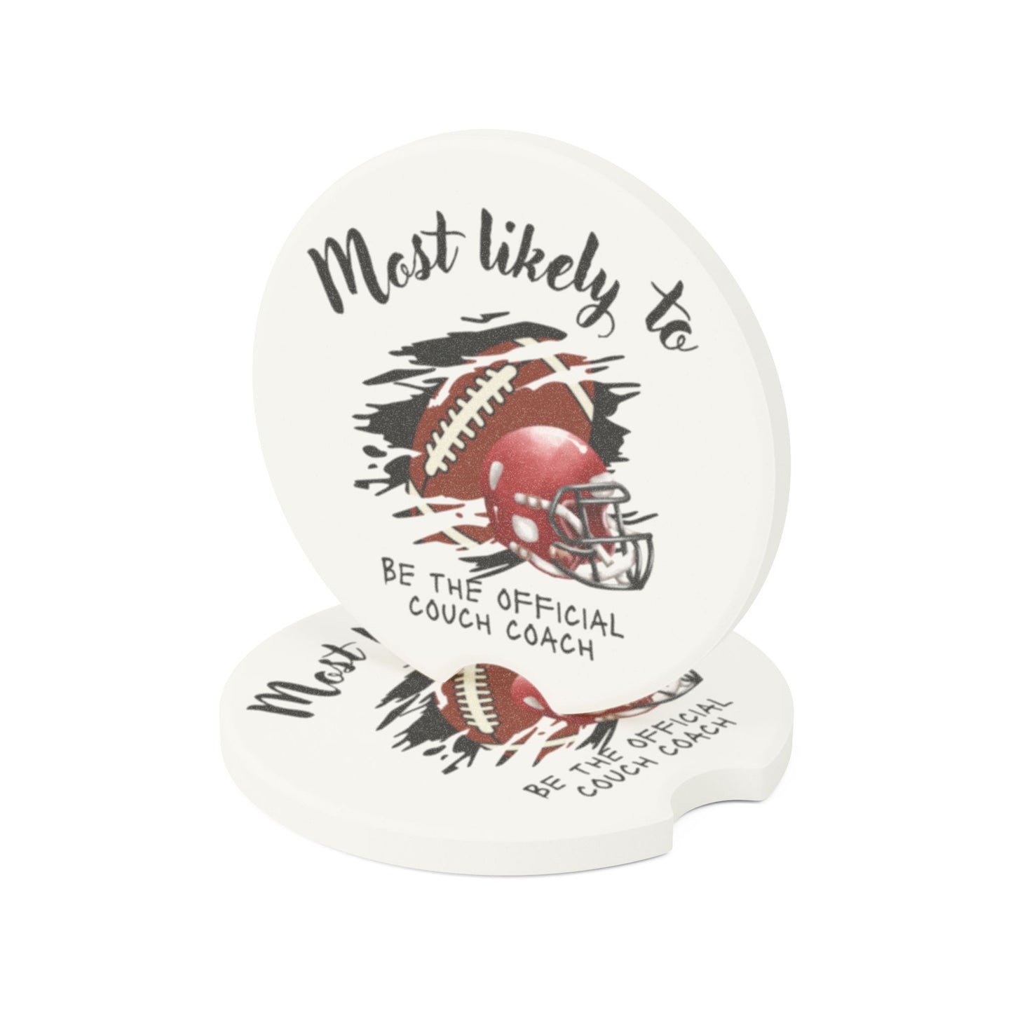 Football Coach Car Coaster - Perfect Gift for Sports Fans - Sports Car Coaster