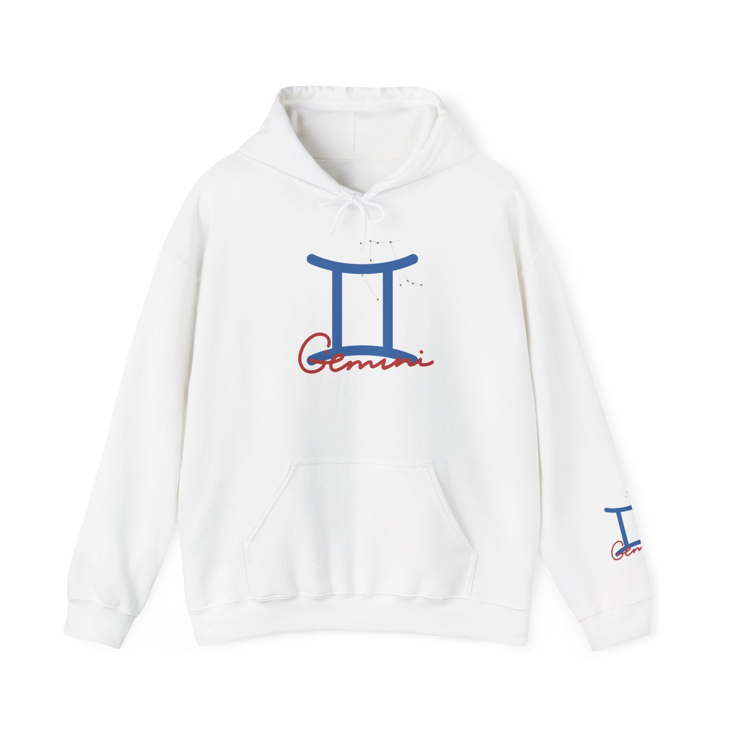 Gemini Zodiac Hoodie – Minimal Astrological Sign Hooded Sweatshirt