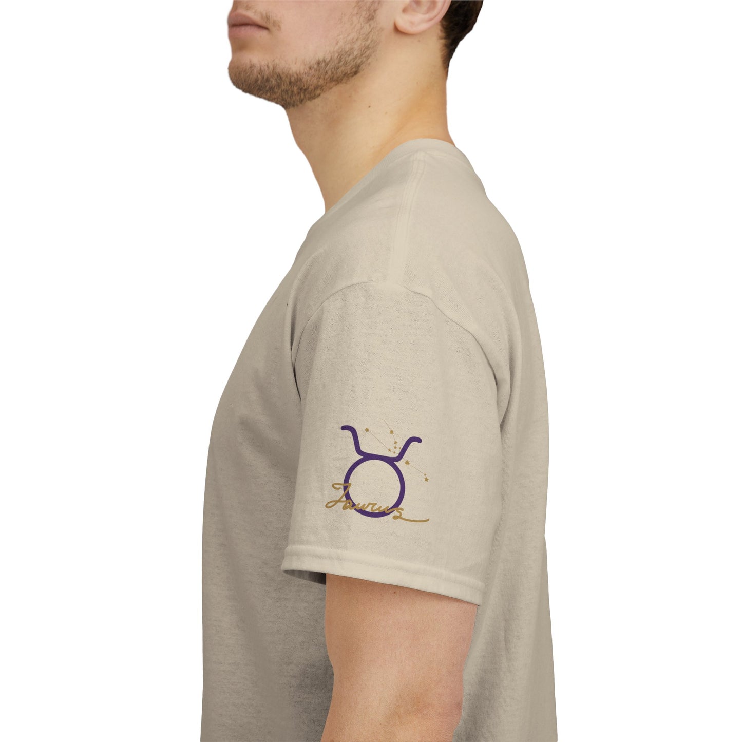 Taurus Zodiac T‑Shirt – Gold Script Constellation Tee