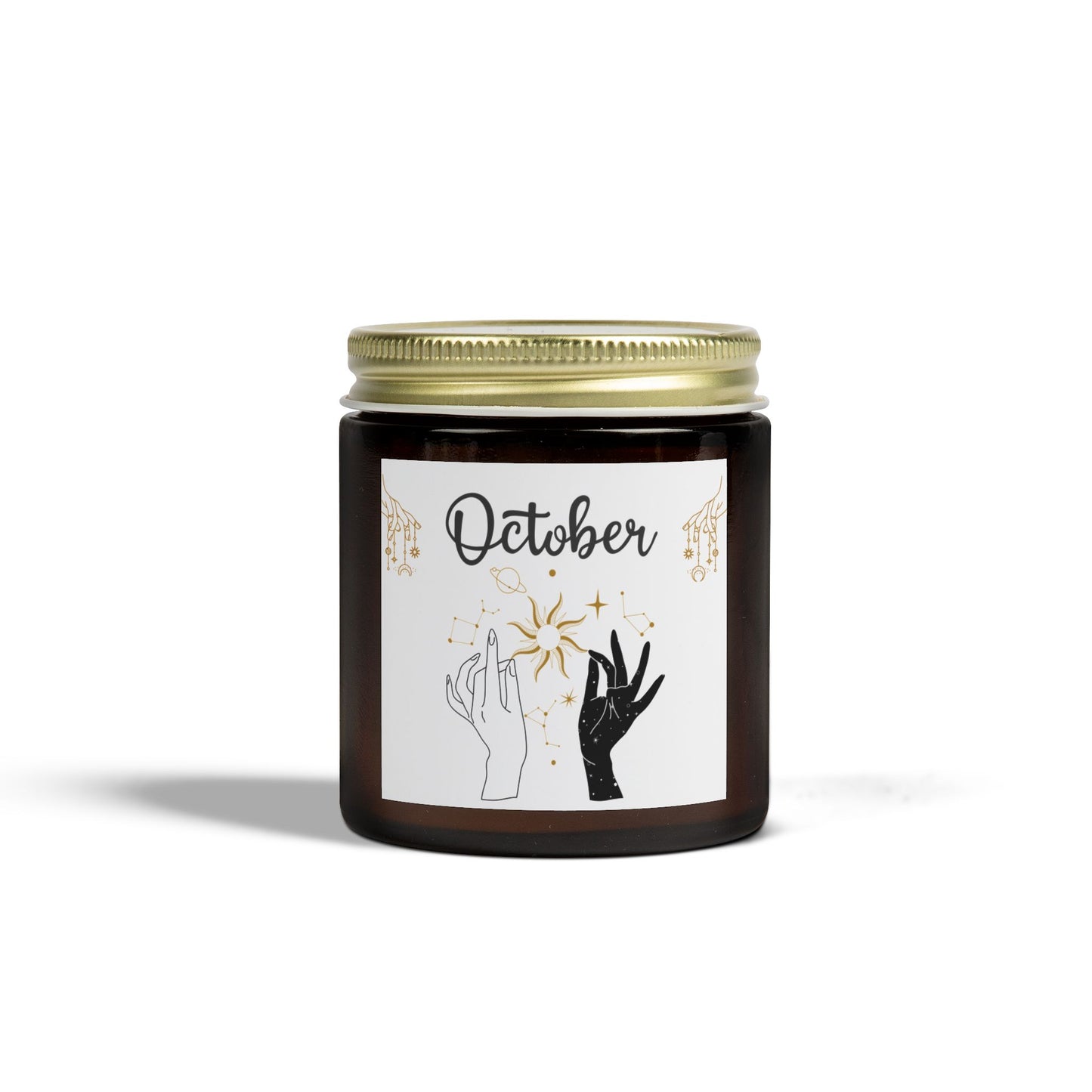 Celestial Candle, October, October Birthday, Scented Candles, Coconut Apricot Wax (4oz, 9oz)