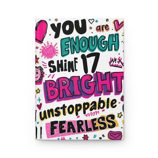 Vibrant Motivational Hardcover Journal, 17th Chapter Journal