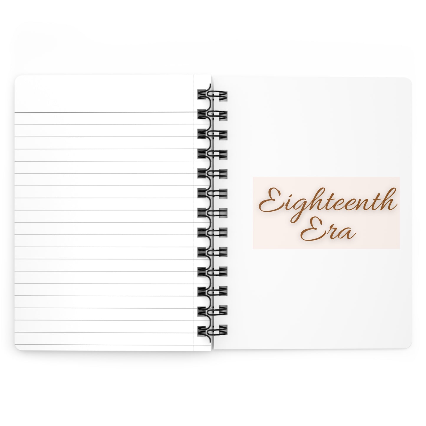 Personalize, Eighteenth Era Journal - 18th Era Journal - Eighteenth Chapter Journal - 18th Chapter journal - Floral Spiral Bound Journal - Eighteenth Era