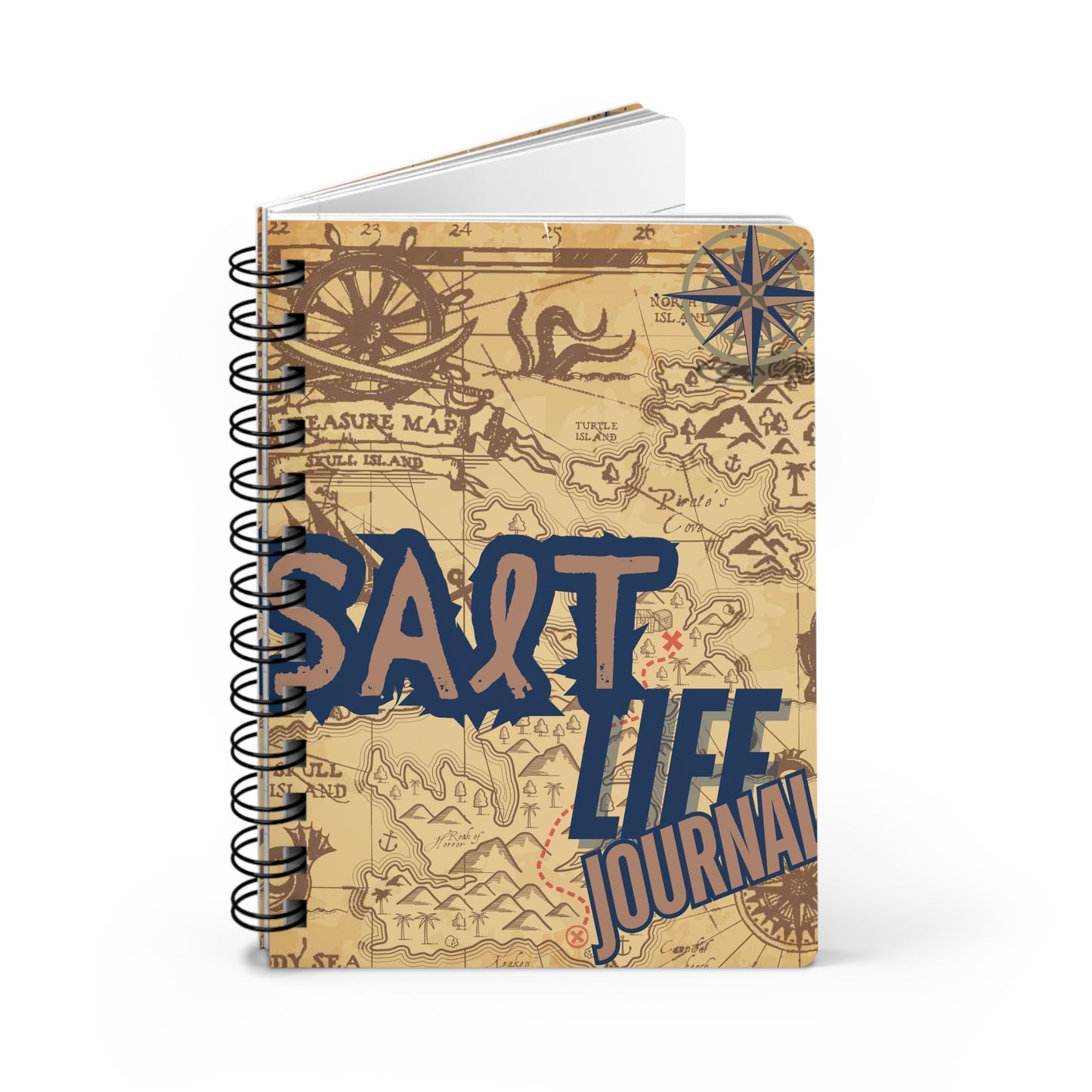 Salt Life Spiral Bound Journal - Adventure Ready Notebook for Beach Lovers