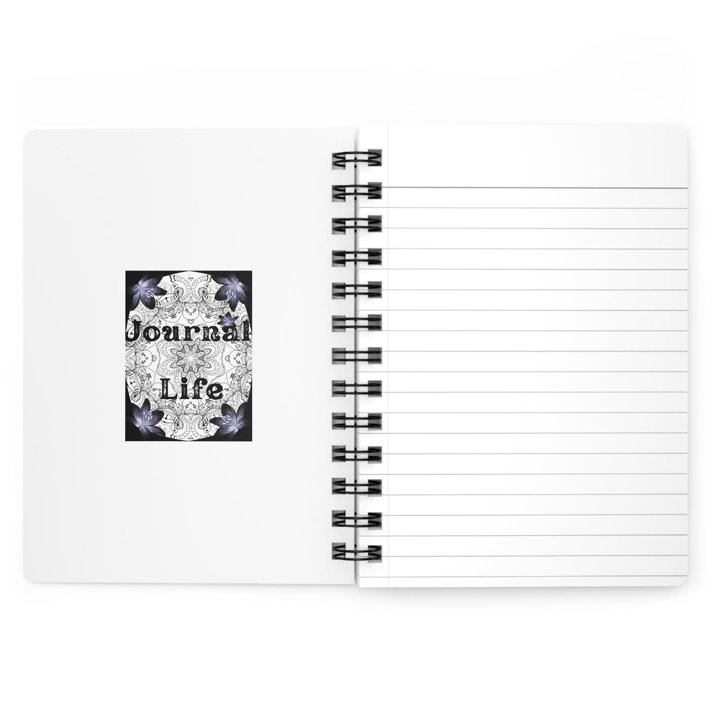 Personalize, Inspirational Spiral Bound Journal: Journal Life