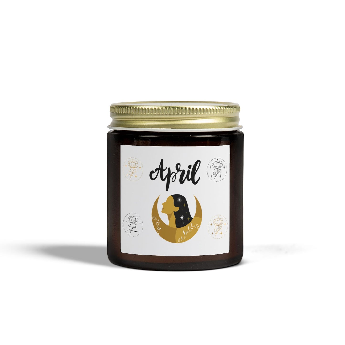 April Candle, April Birthday Gift, Celestial Candle, Scented Candles - Coconut Apricot Wax, Aromatherapy Candles, April Zodiac Decor, Eco-Friendly Gift, Relaxation, Home Fragrance
