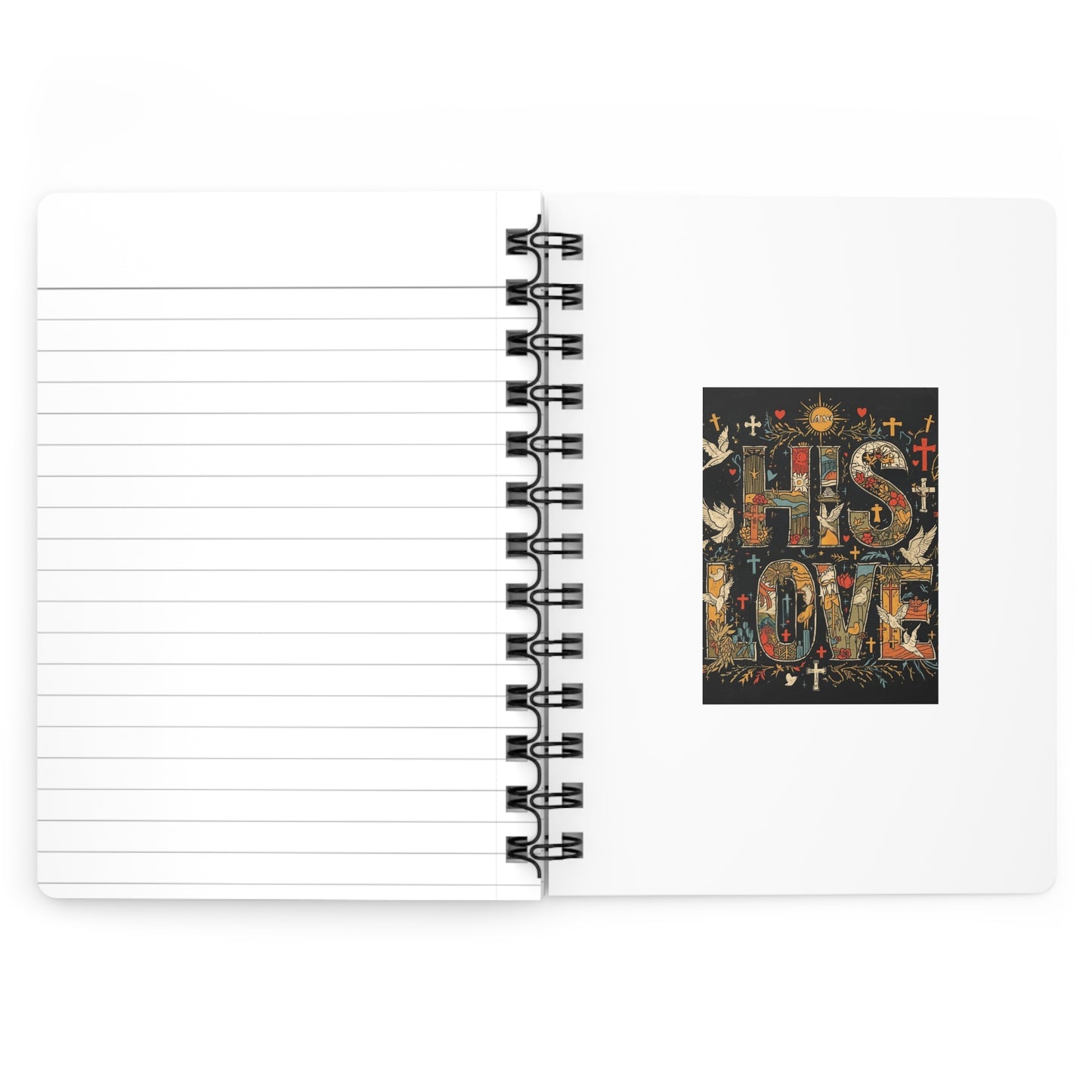 Inspirational Spiral Bound Journal - 'His Love' Design